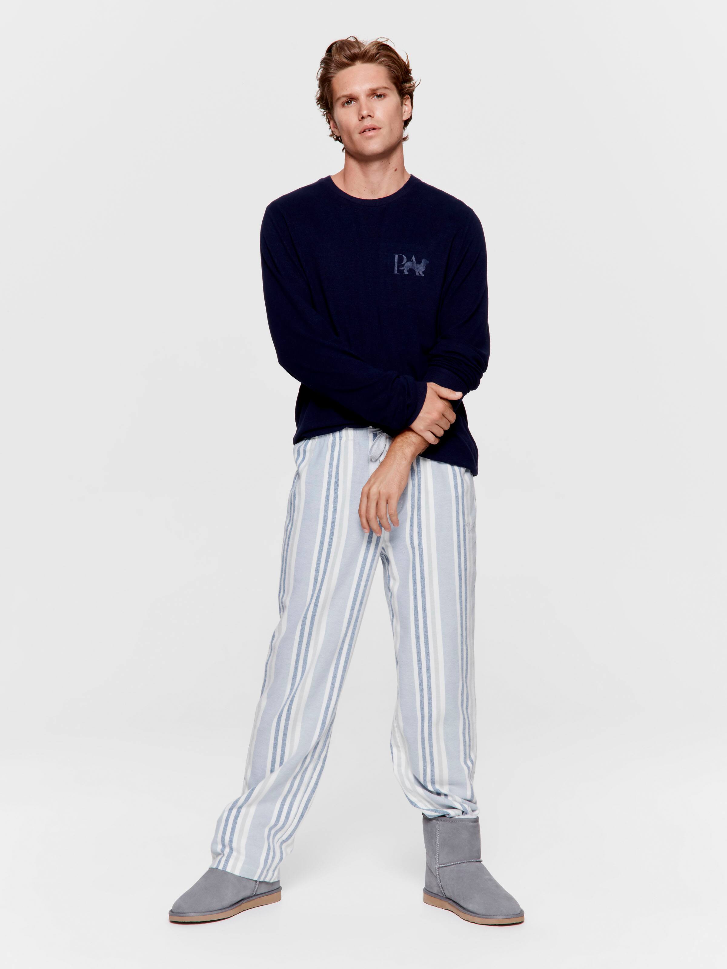 Multi Stripe Classic Flannelette Pj Bottom