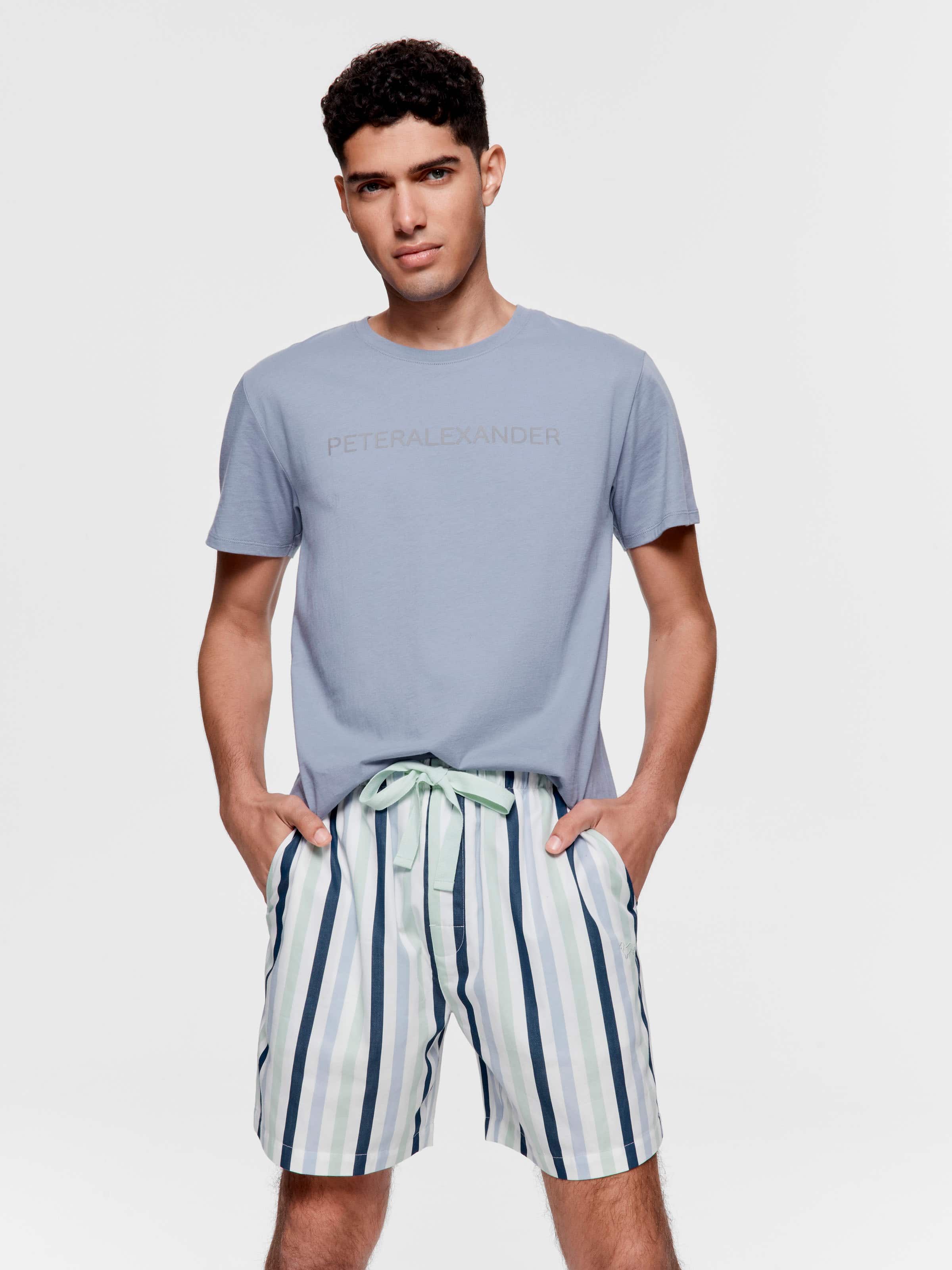Multi Stripe Mid Short