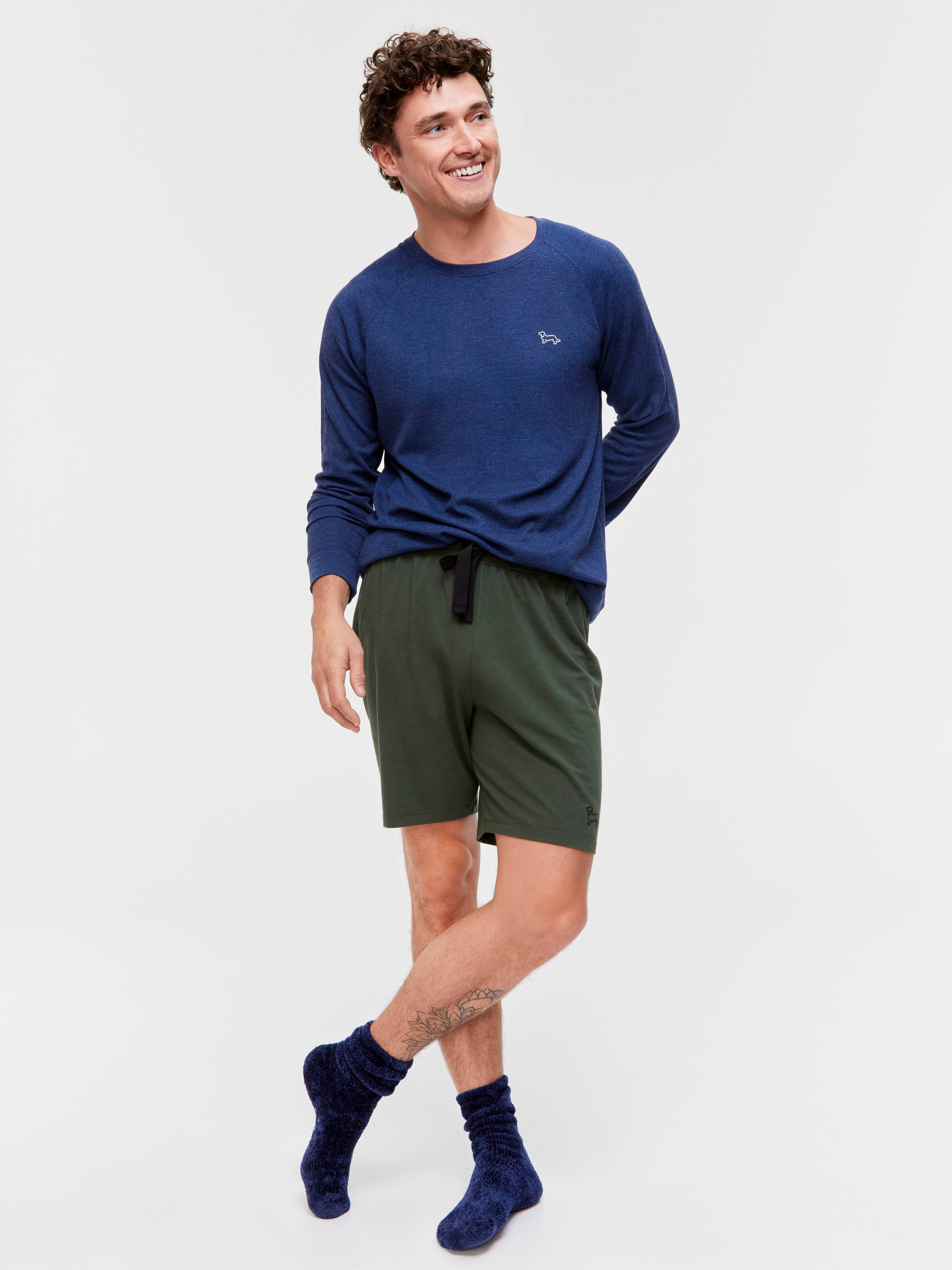 Camo Green Knit Mid Short