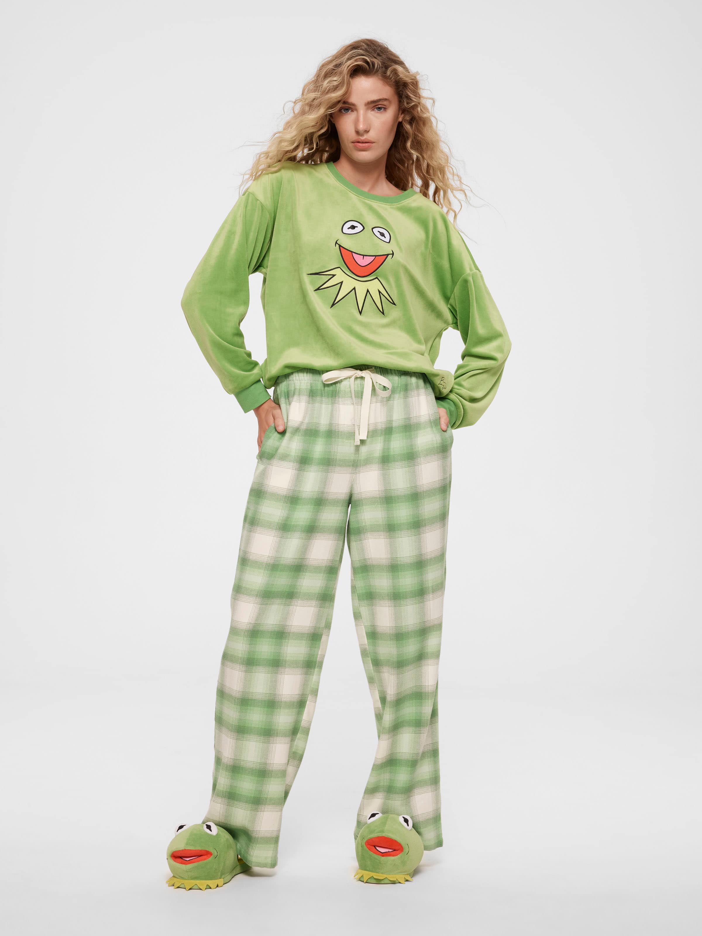 Green Check Flannelette Classic Pj Bottom