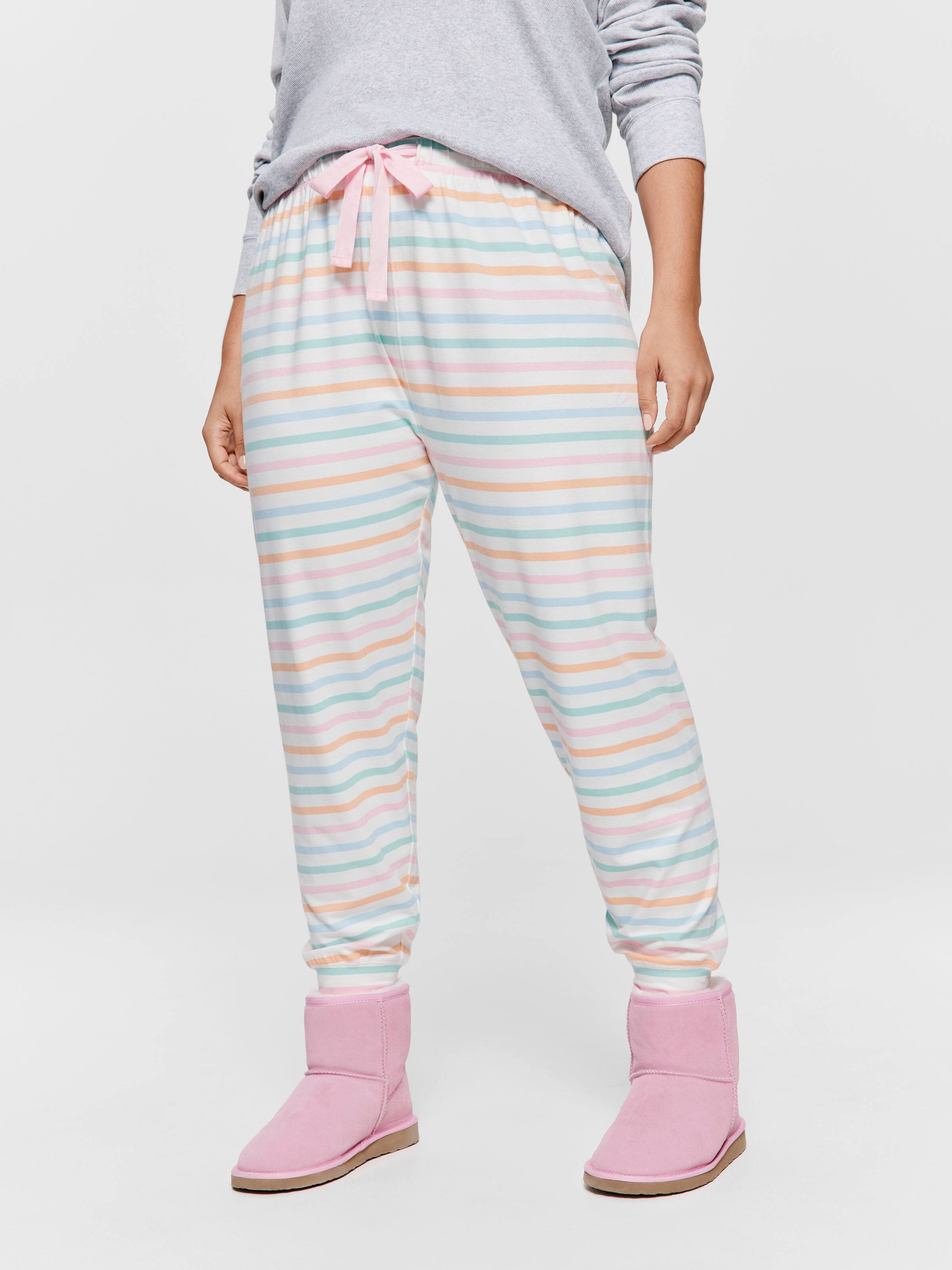P.A. Plus Rainbow Stripe Easy Pj Bottom