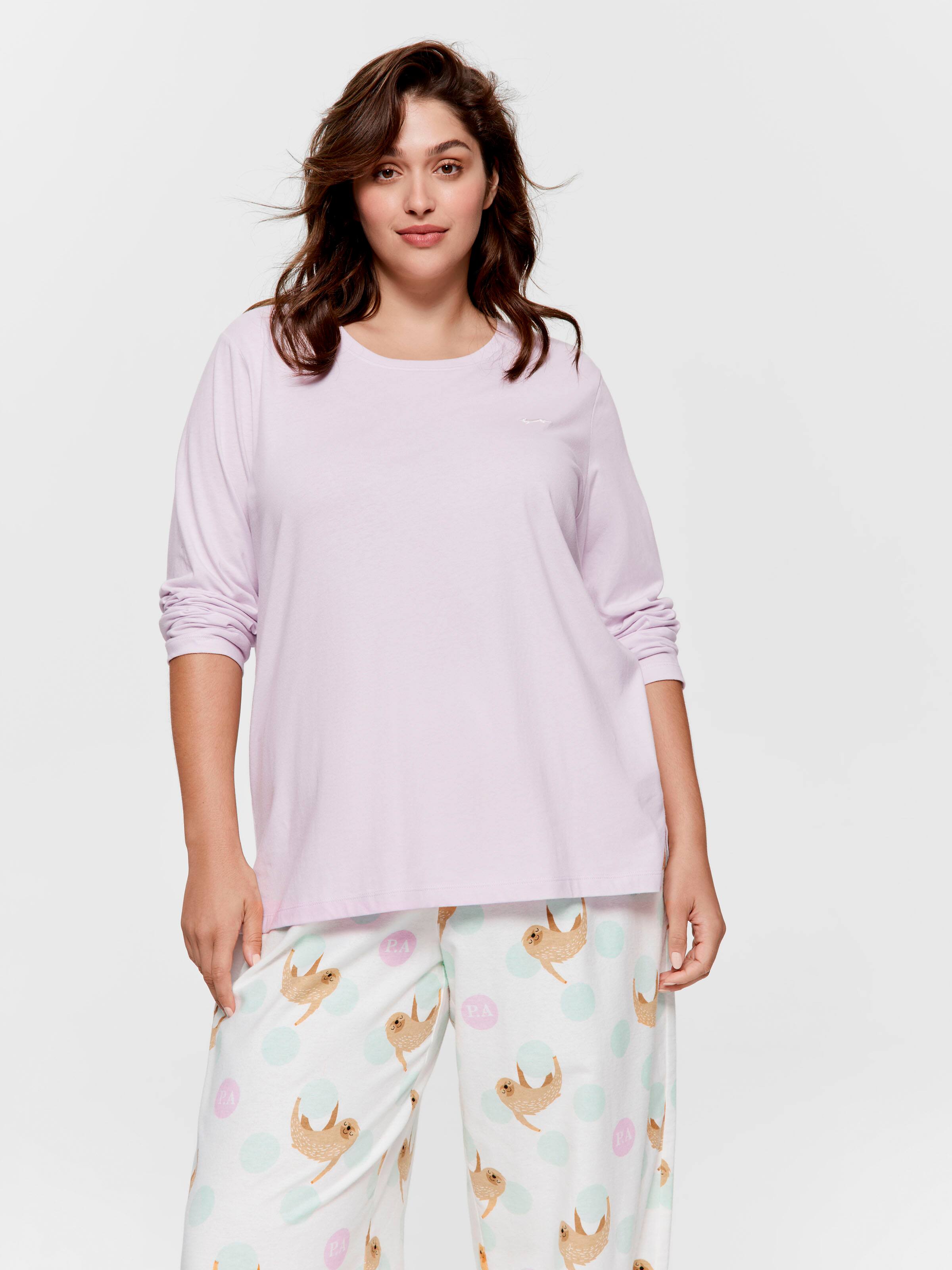 P.A. Plus Lilac Long Sleeve Top