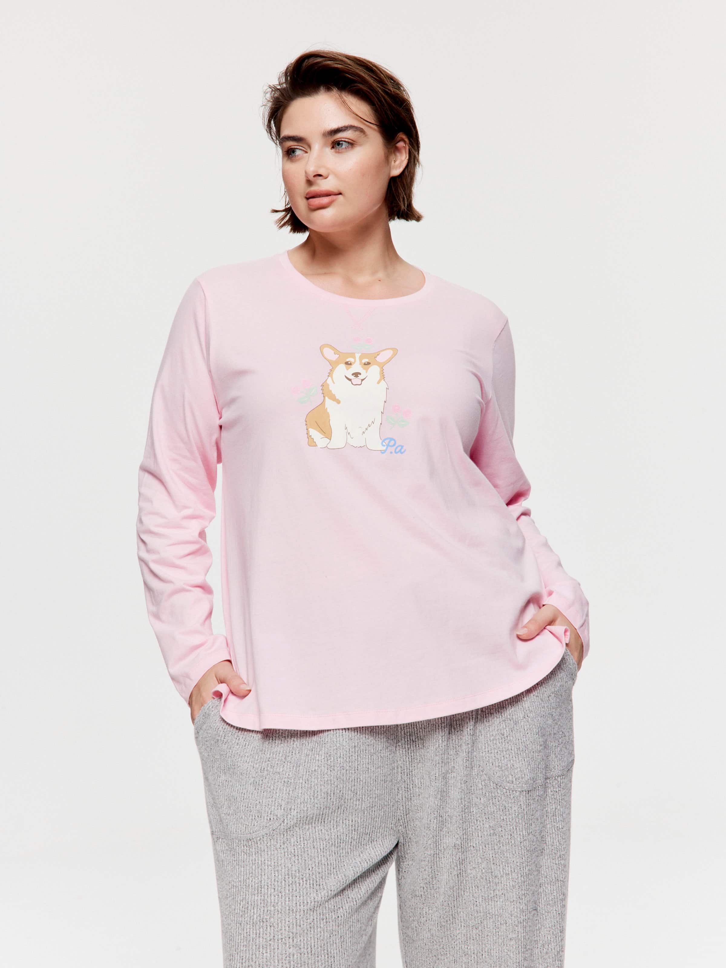 P.A. Plus Corgi Long Sleeve Top