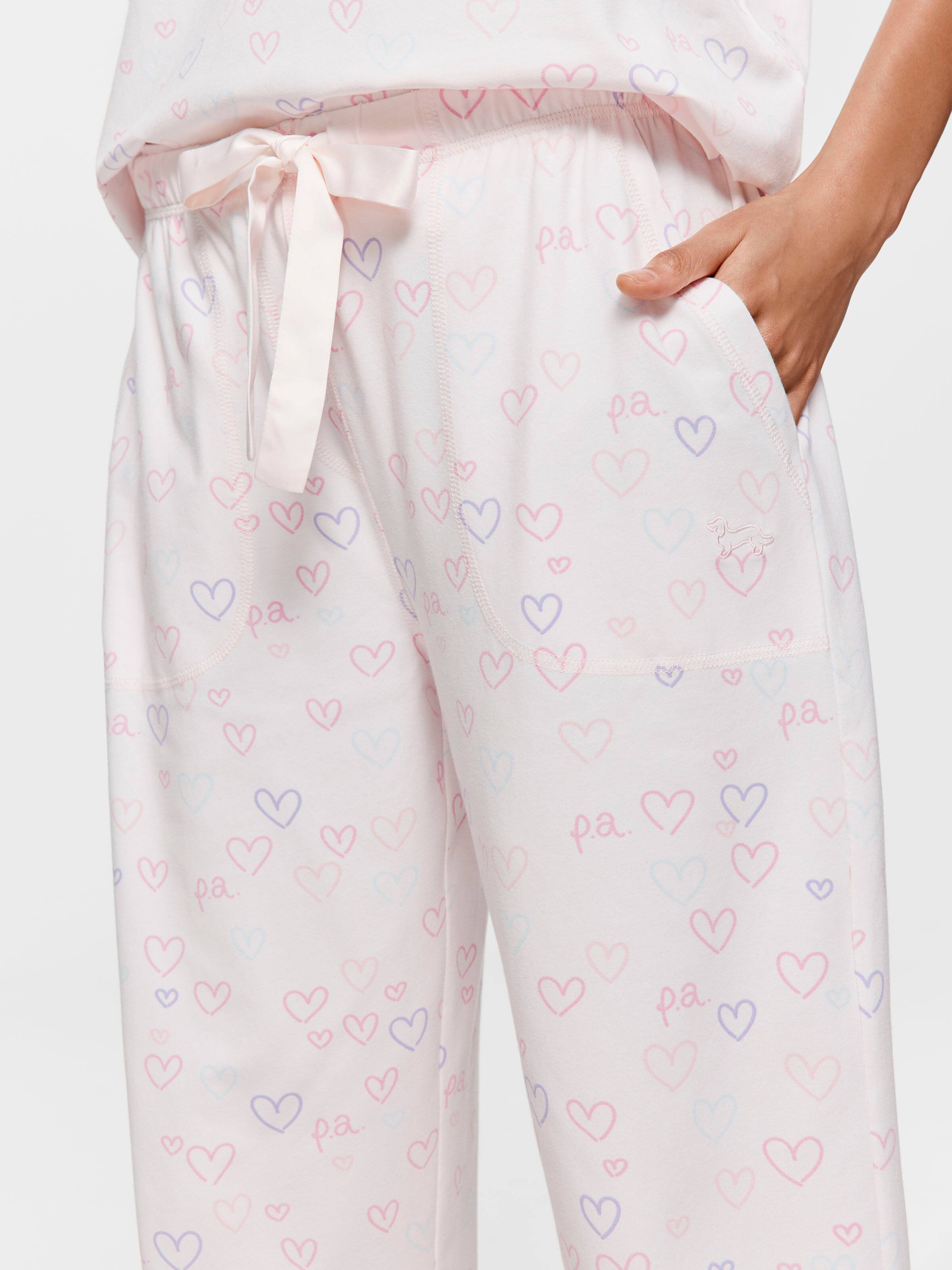 Pastel Hearts Easy Pj Pant