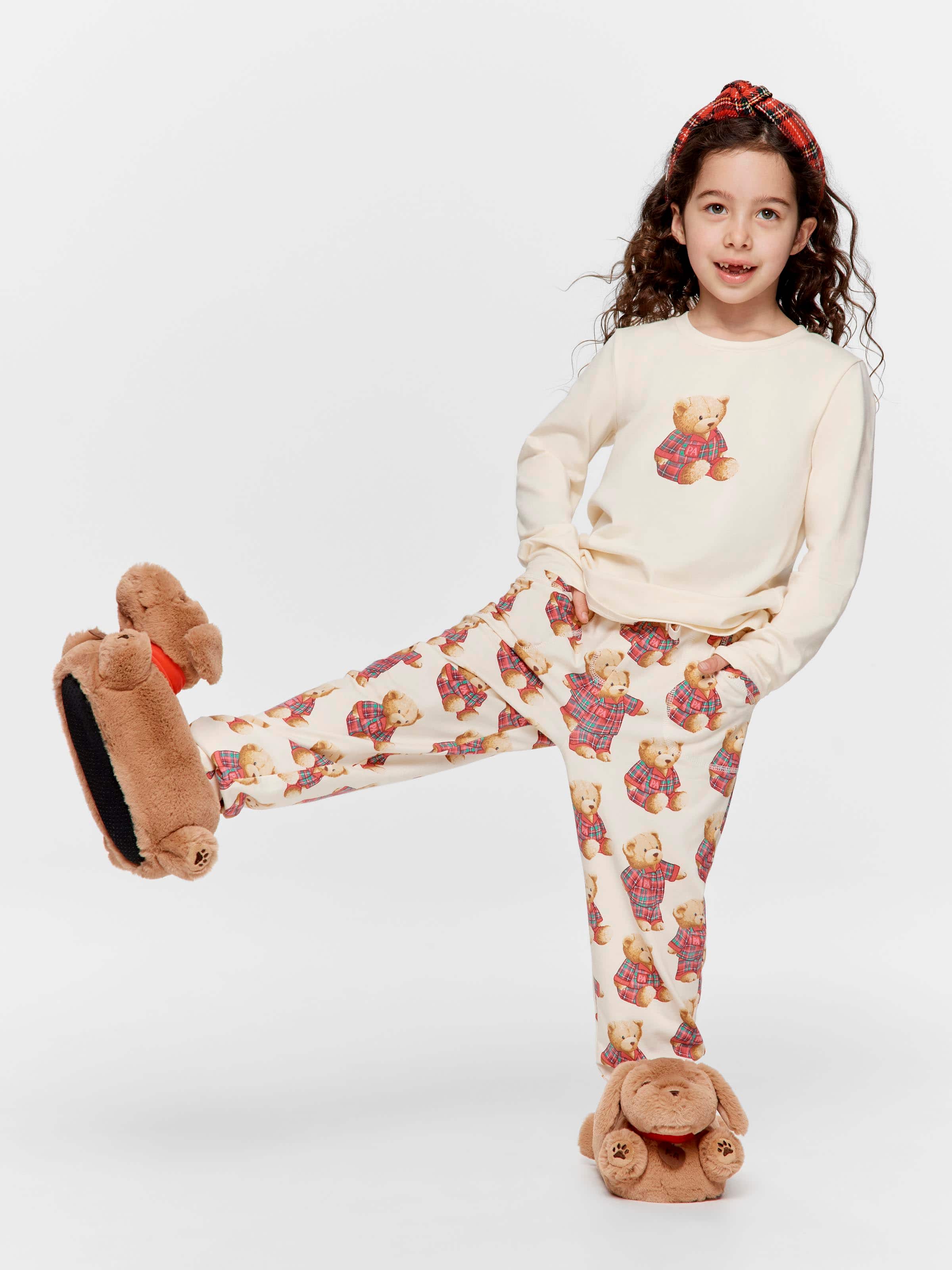 Jnr Kids Bedtime Teddy Pj Set