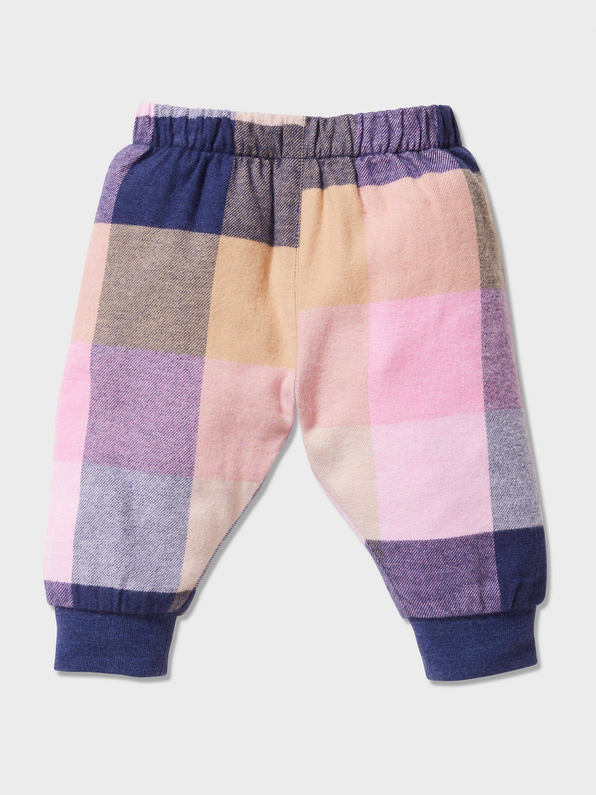 Baby Girl P.A. Buffalo Check Long Pj Set