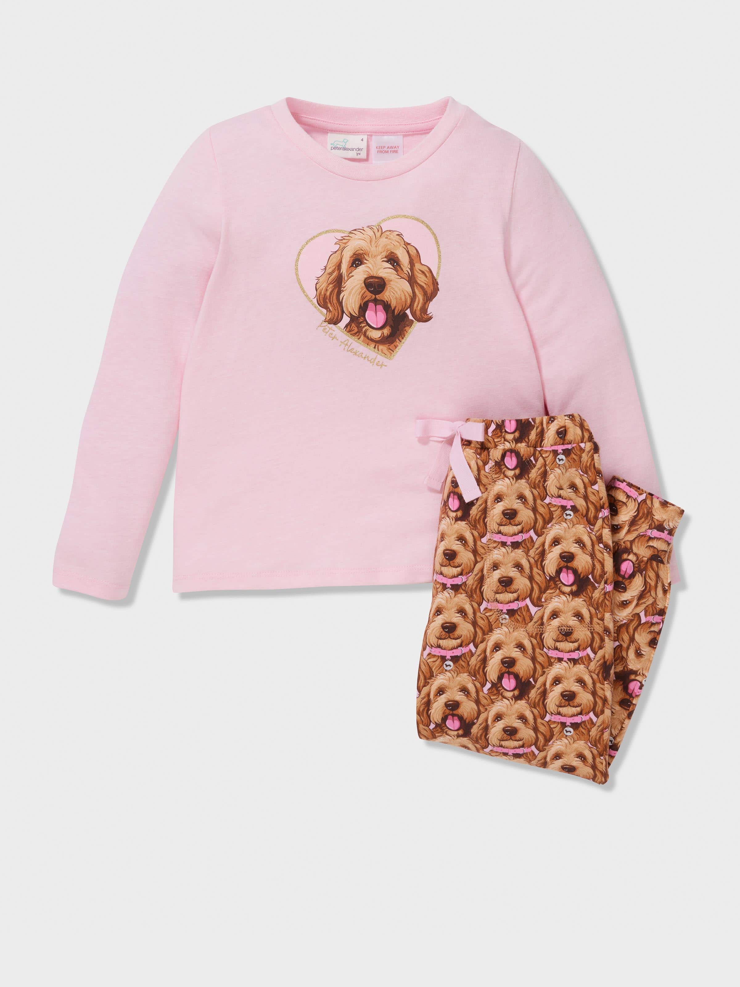 Jnr Girls Groodle Print Pj Set