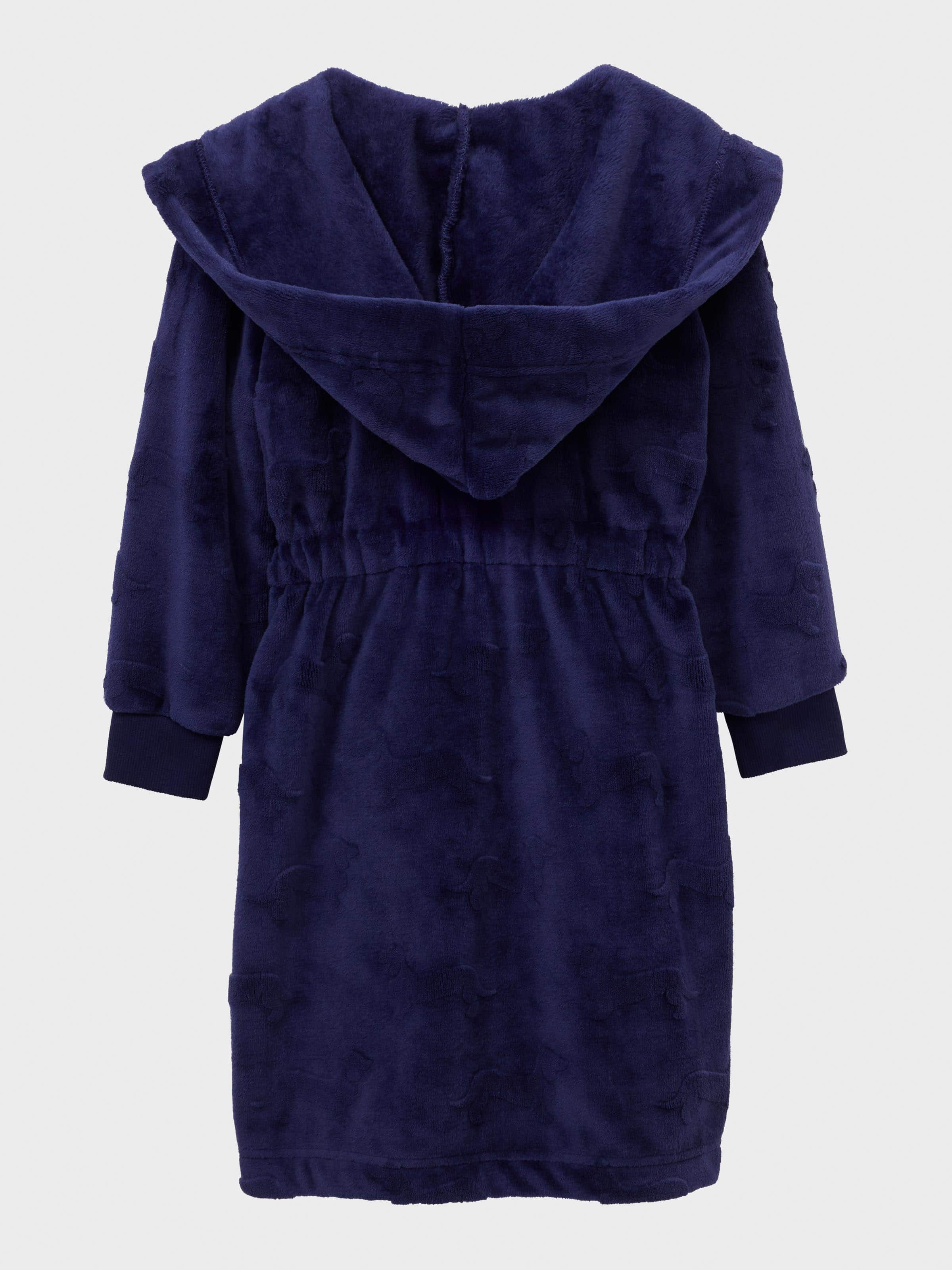 Jnr Kids Navy Penny Dressing Gown