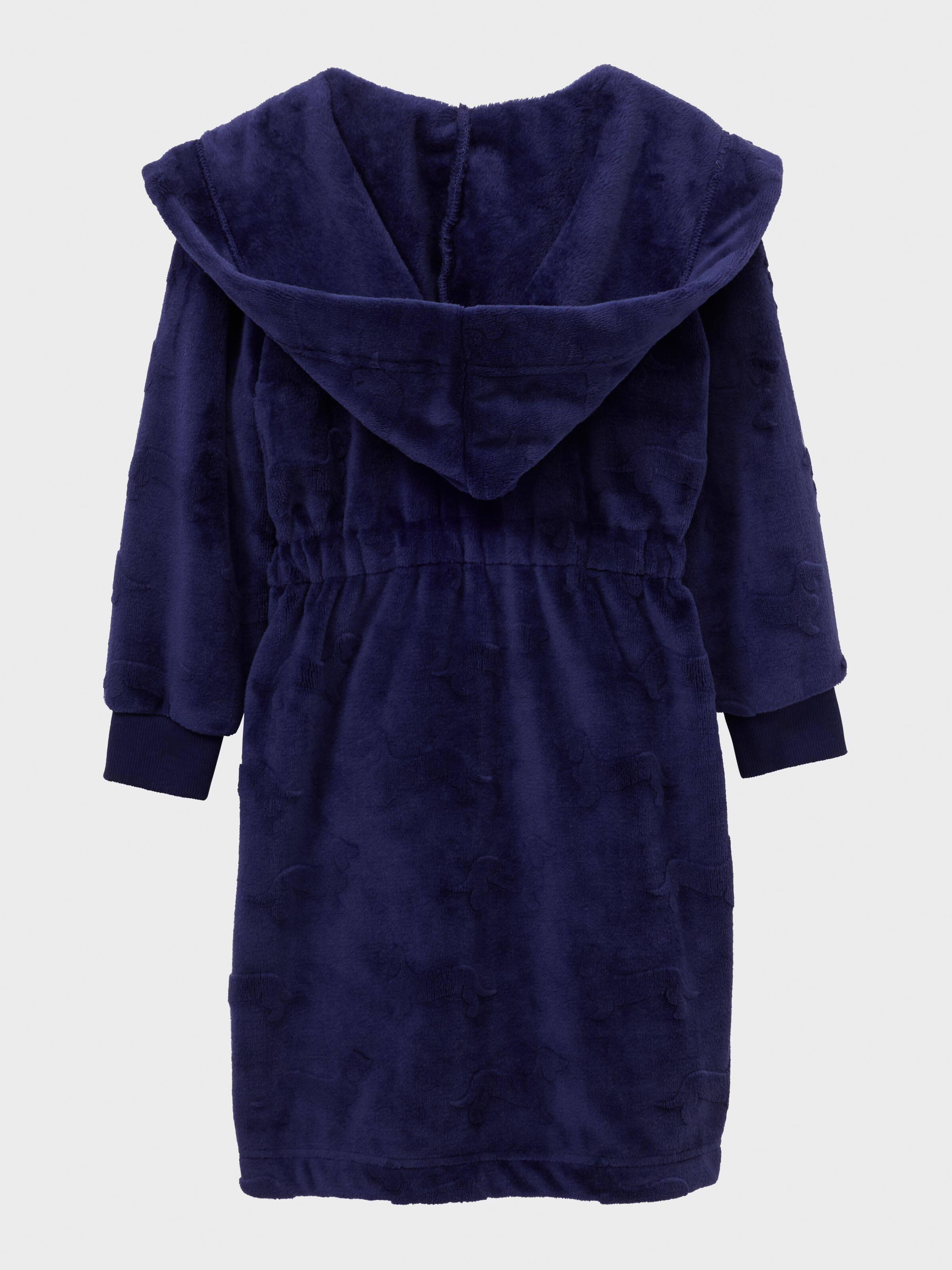Jnr Kids Navy Penny Dressing Gown