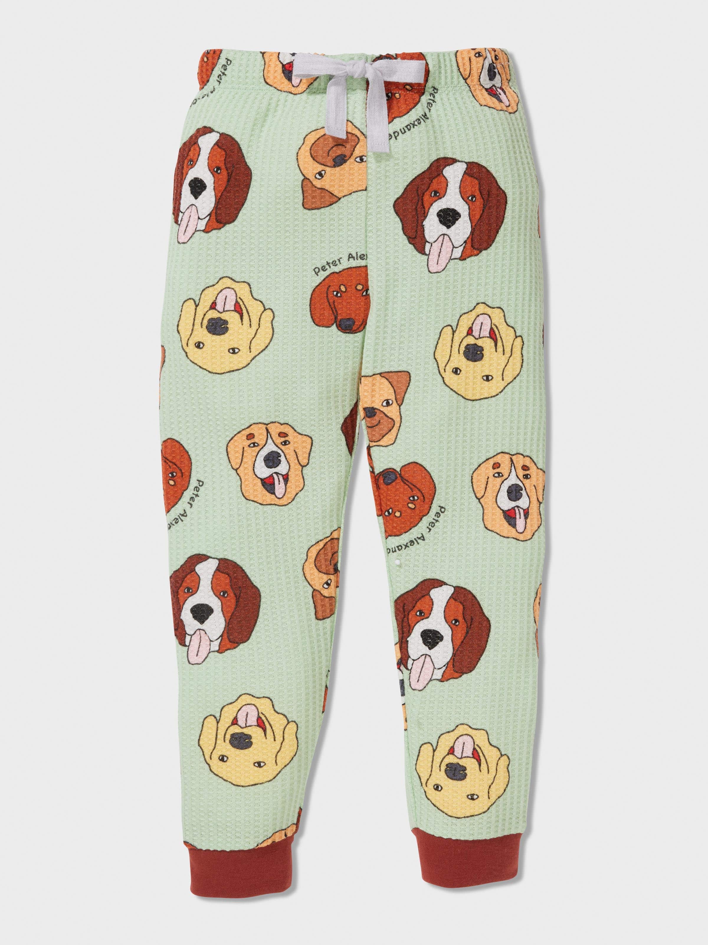 Jnr Boys Doggy Faces Pj Set