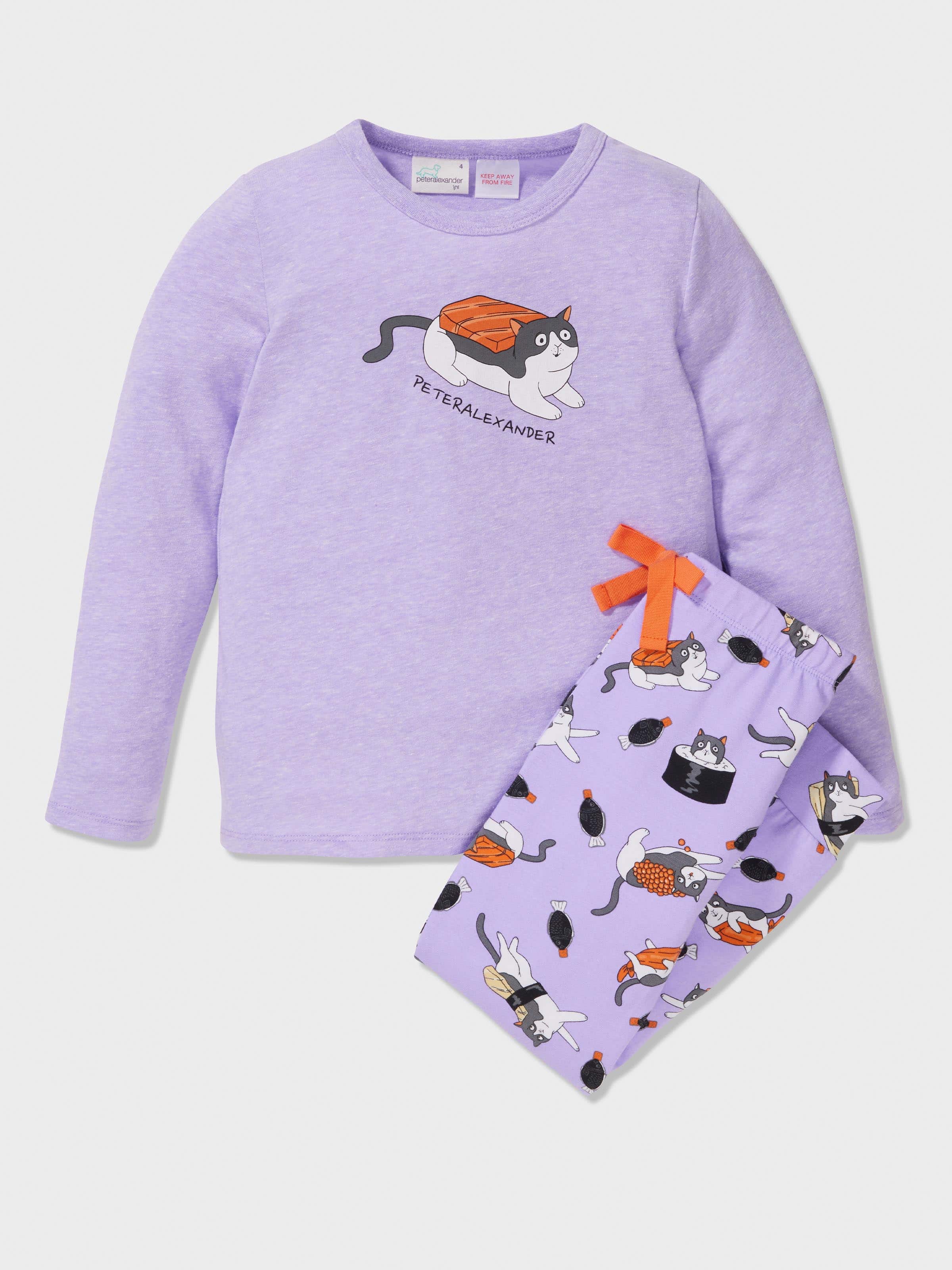 Girls Sushi Cat Pj Set