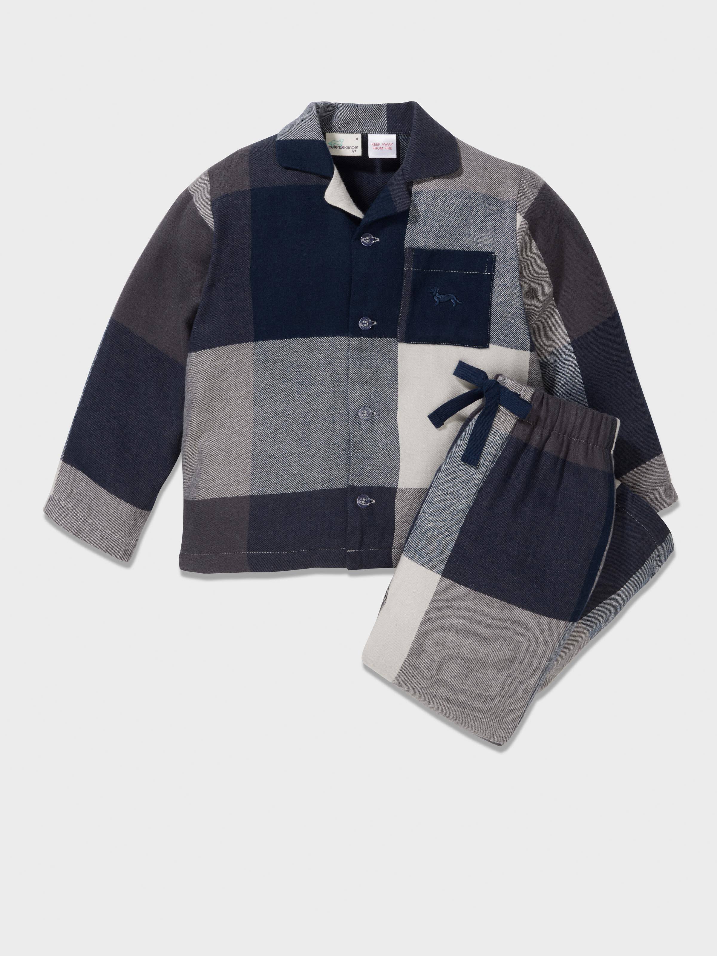 Jnr Boys Check Pj Set