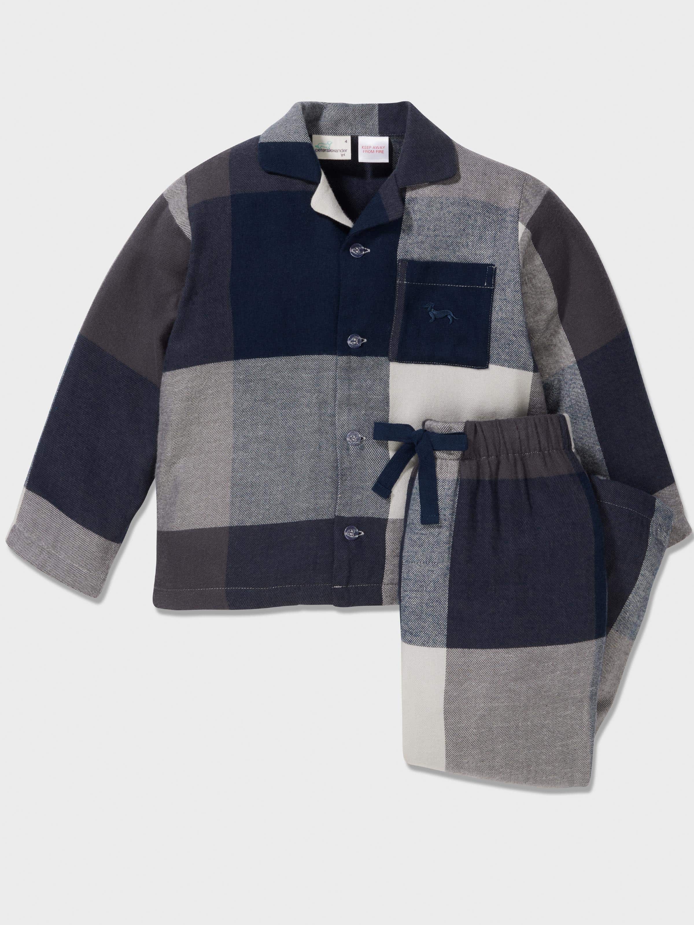 Boys Check Classic Pj Set