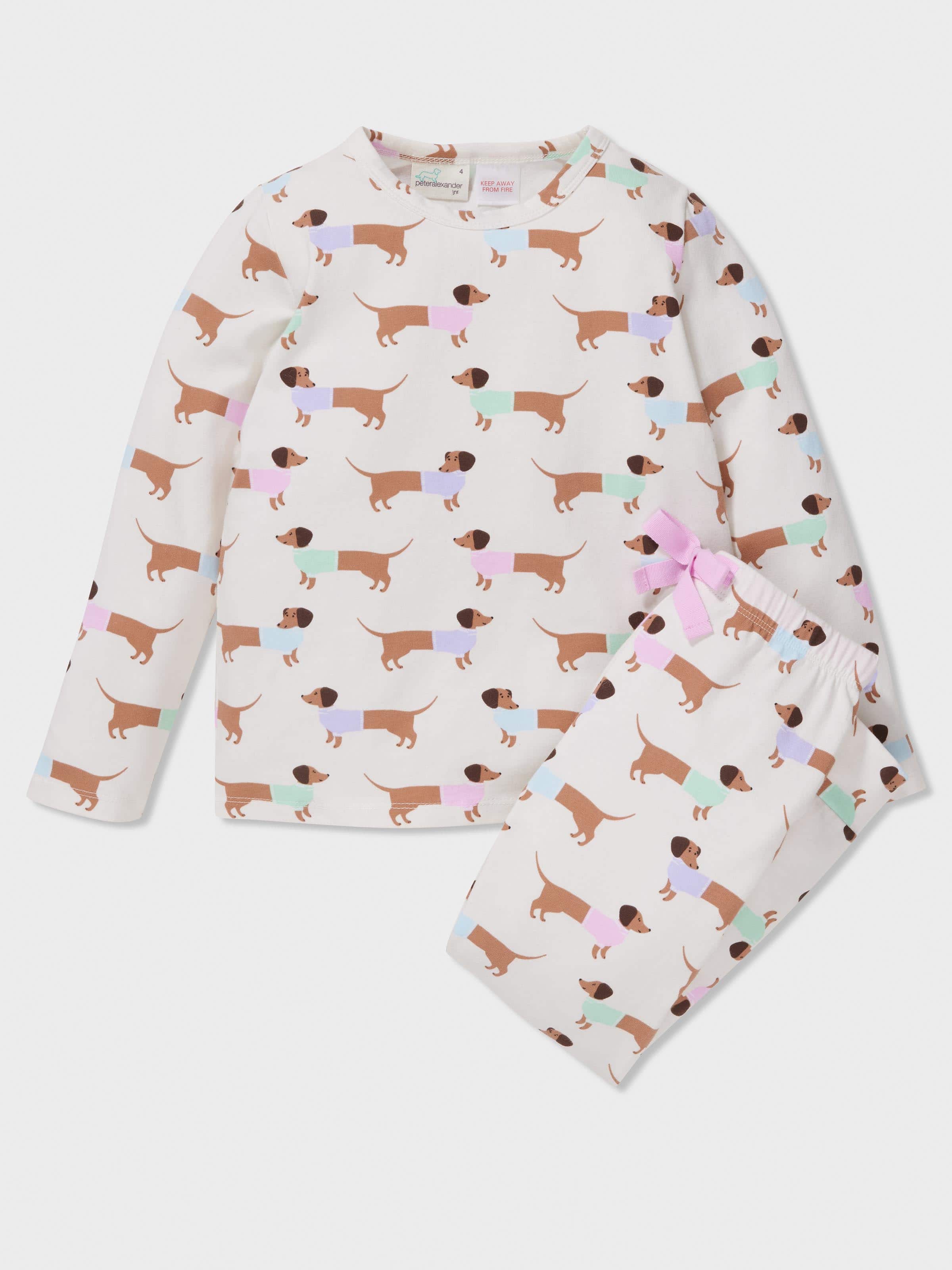 Girls Dachshund Pj Set