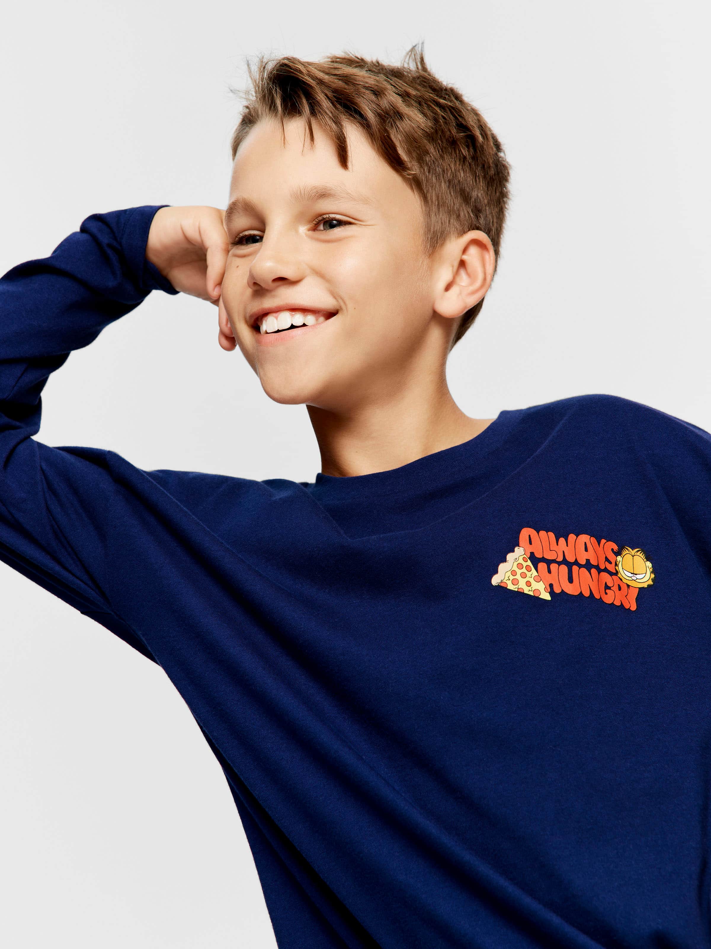 Boys Always Hungry Garfield Pj Set