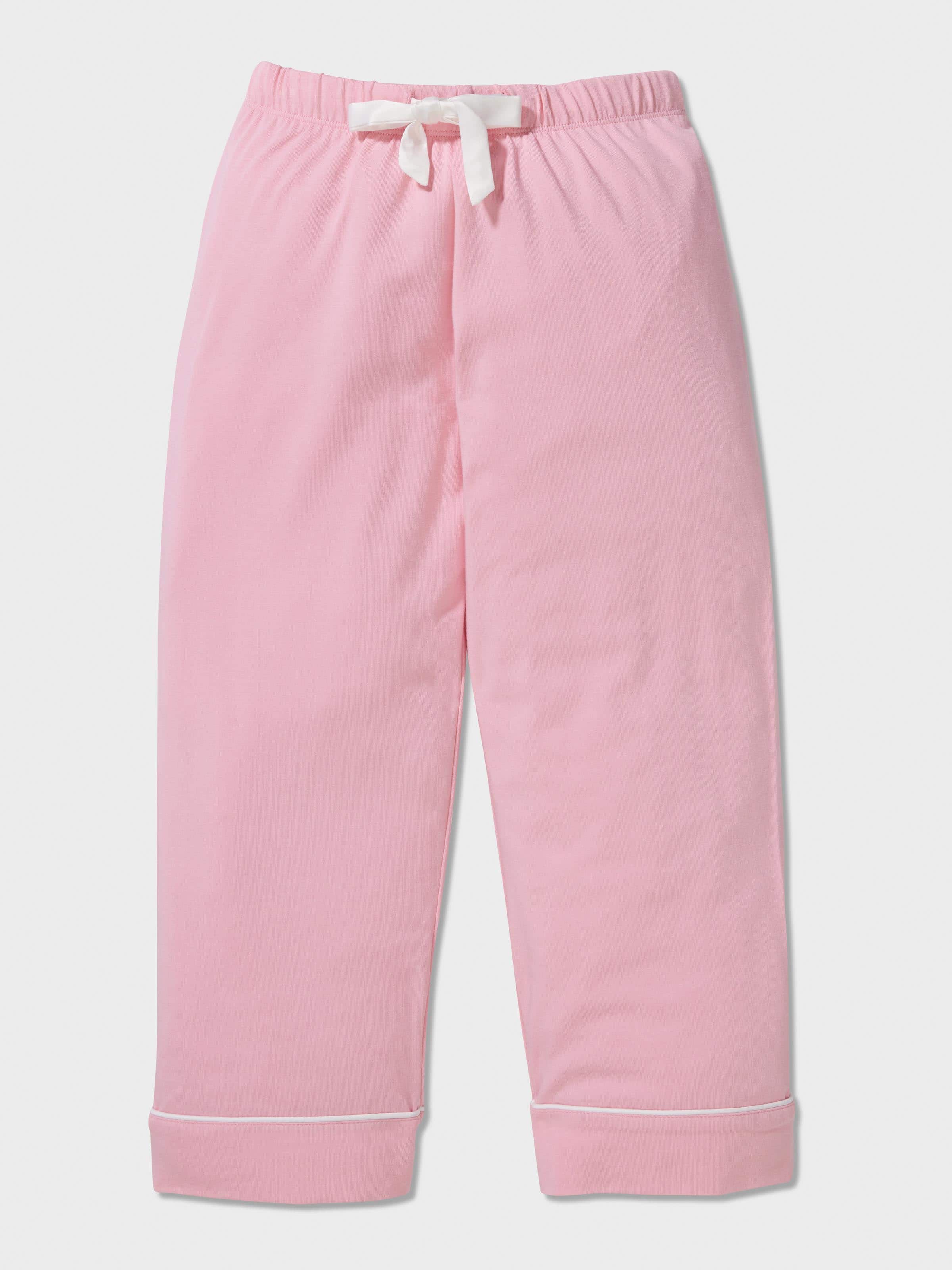 Girls Pink Bamboo Classic Pj Set