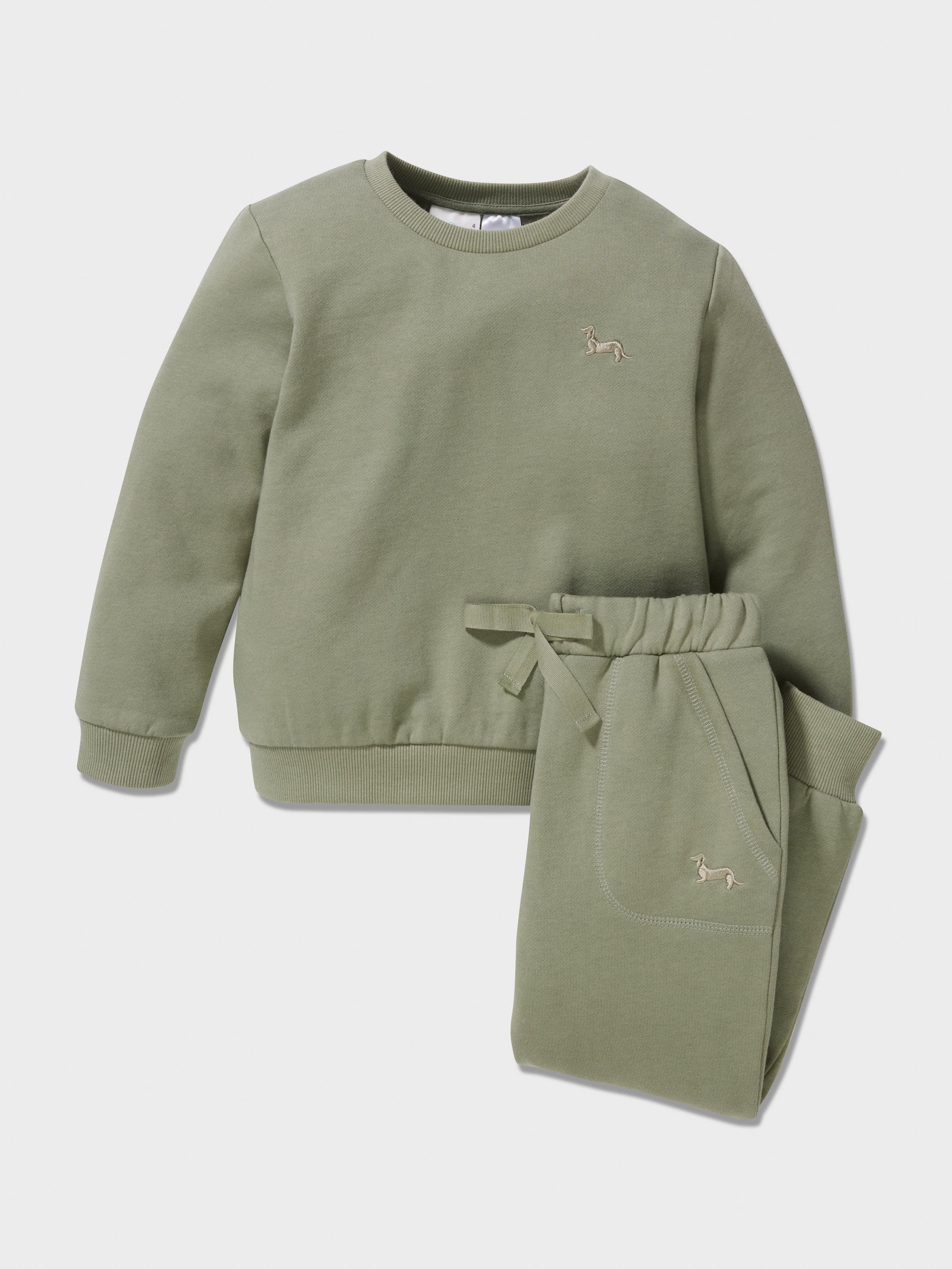 Jnr Boys Olive Track Set