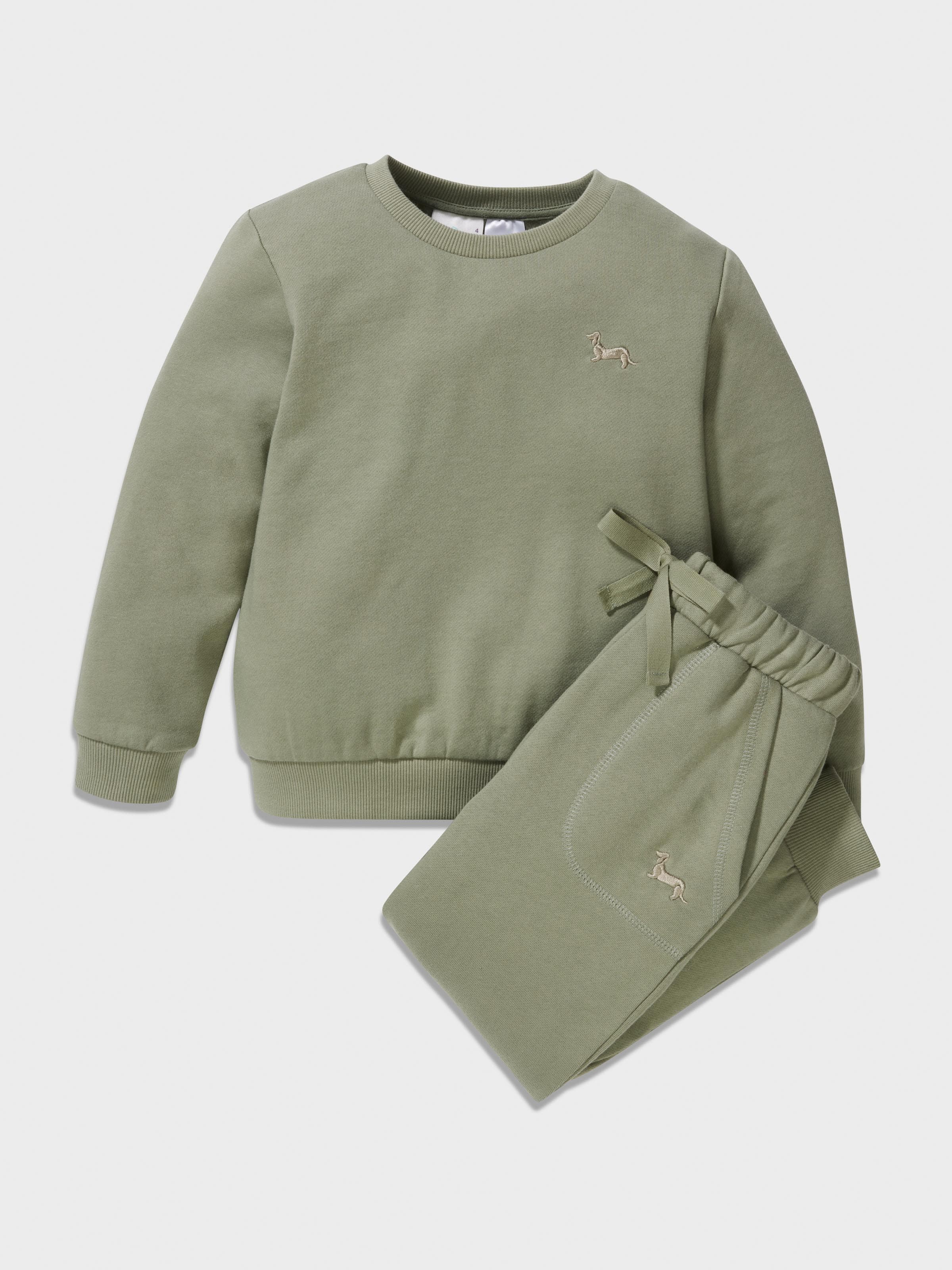 Boys Olive Track Pj Set