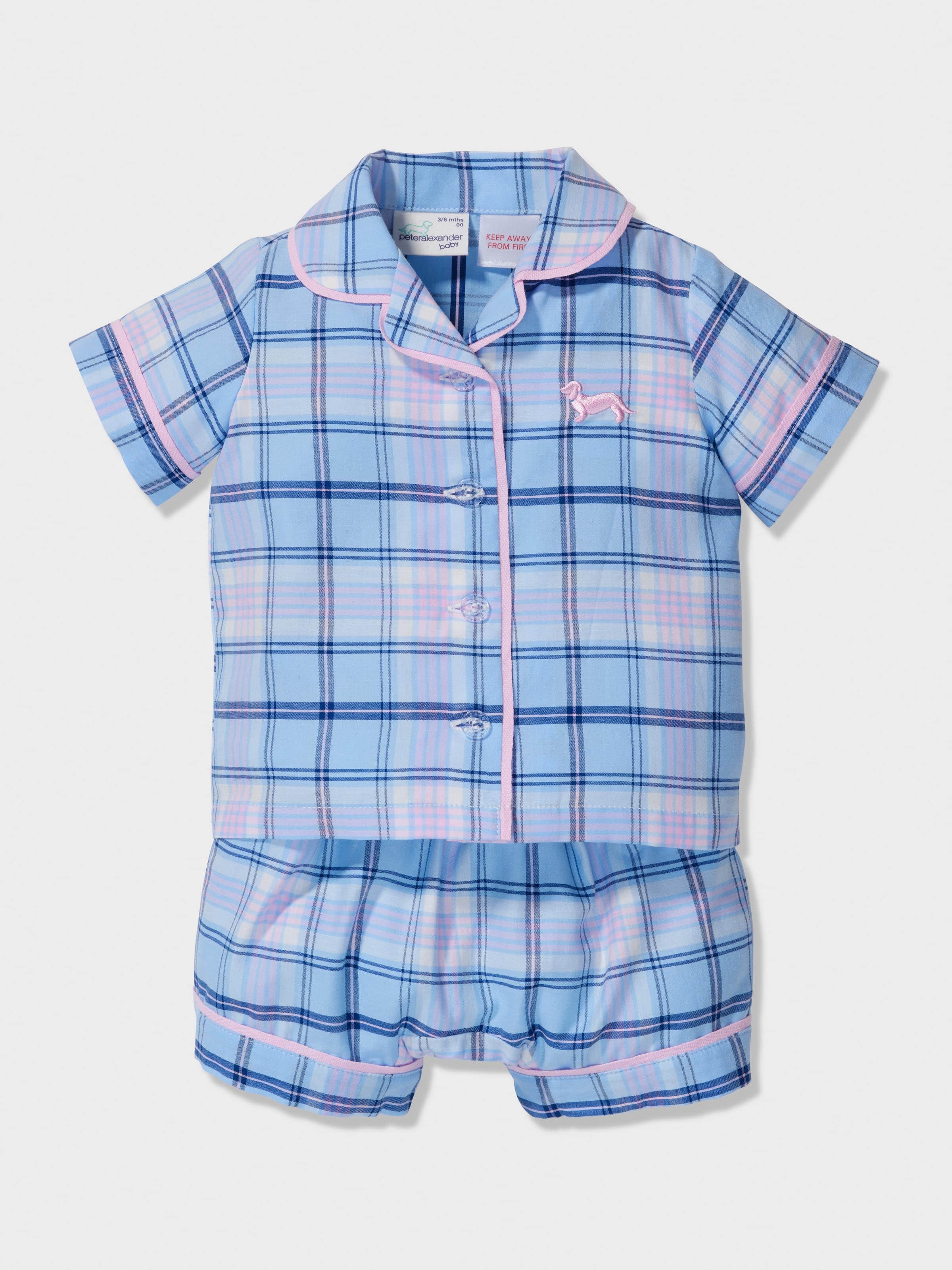 Baby Soft Check Classic Short Pj Set