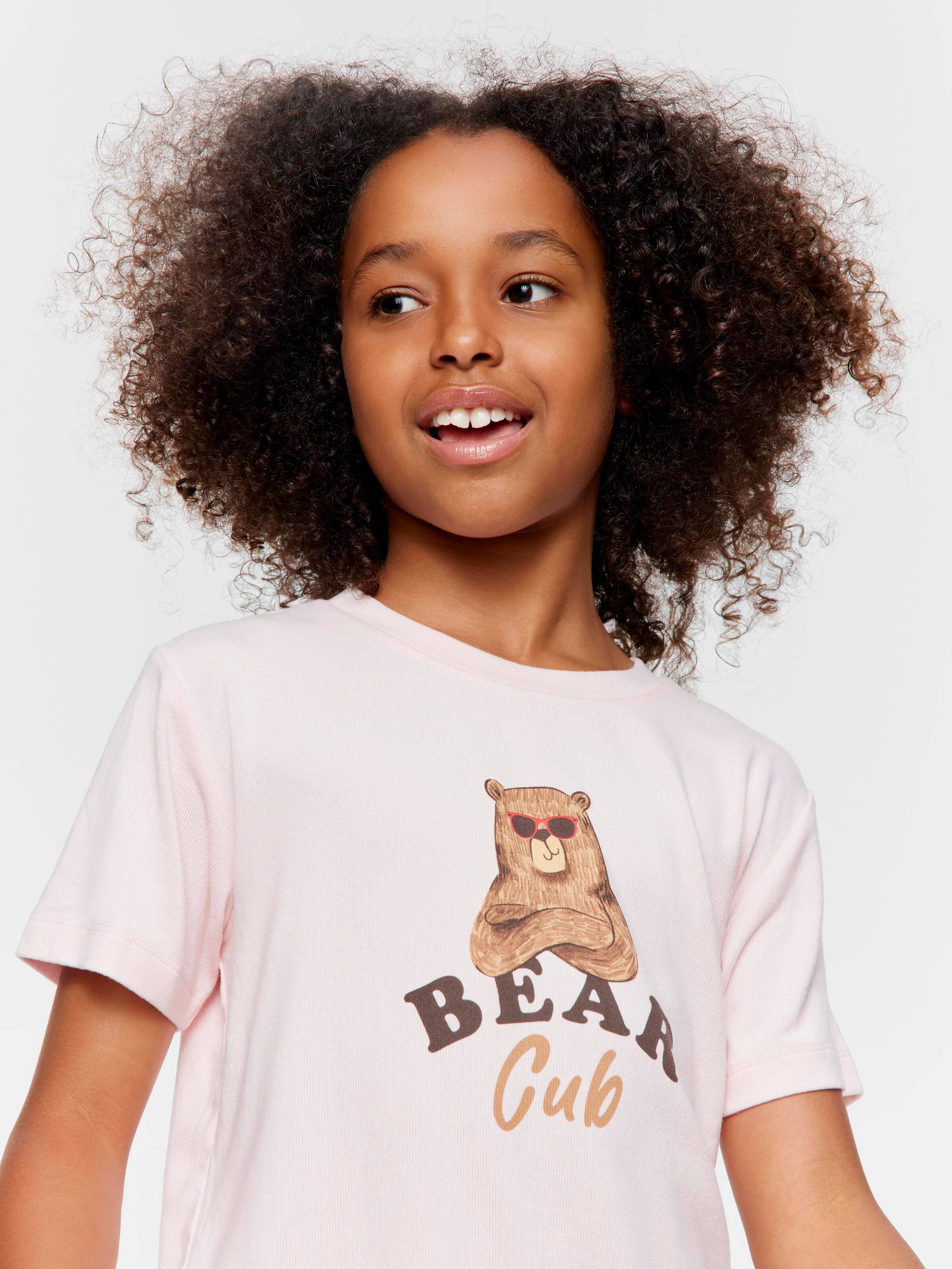 Girls Bear Cub Short Pj Set
