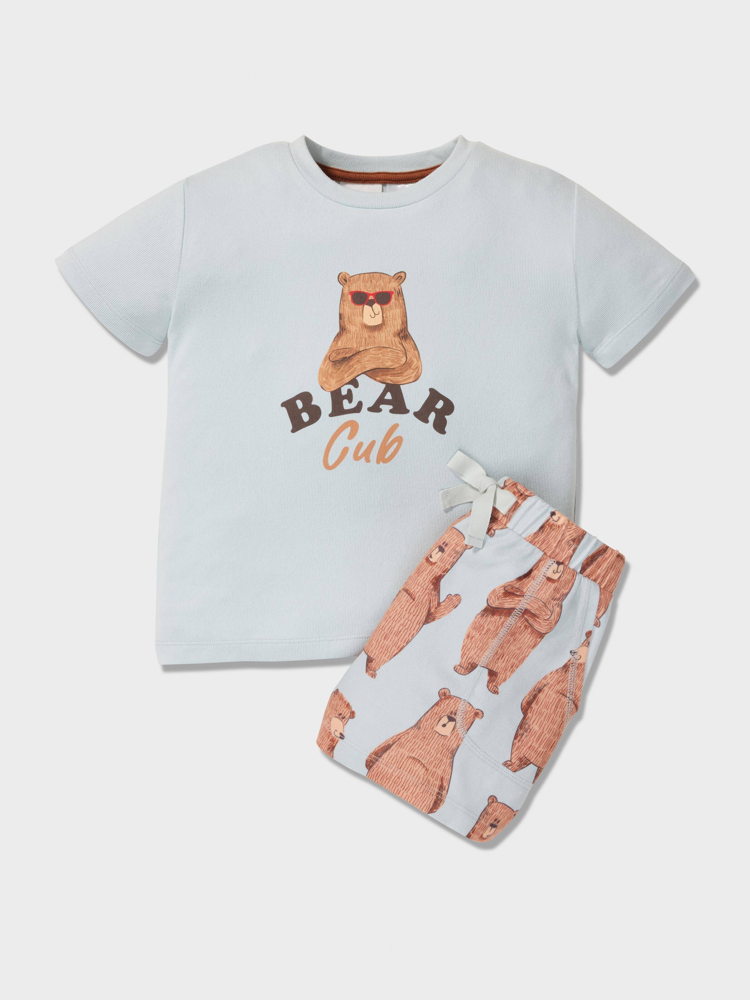Boys Bear Cub Short Pj Set
