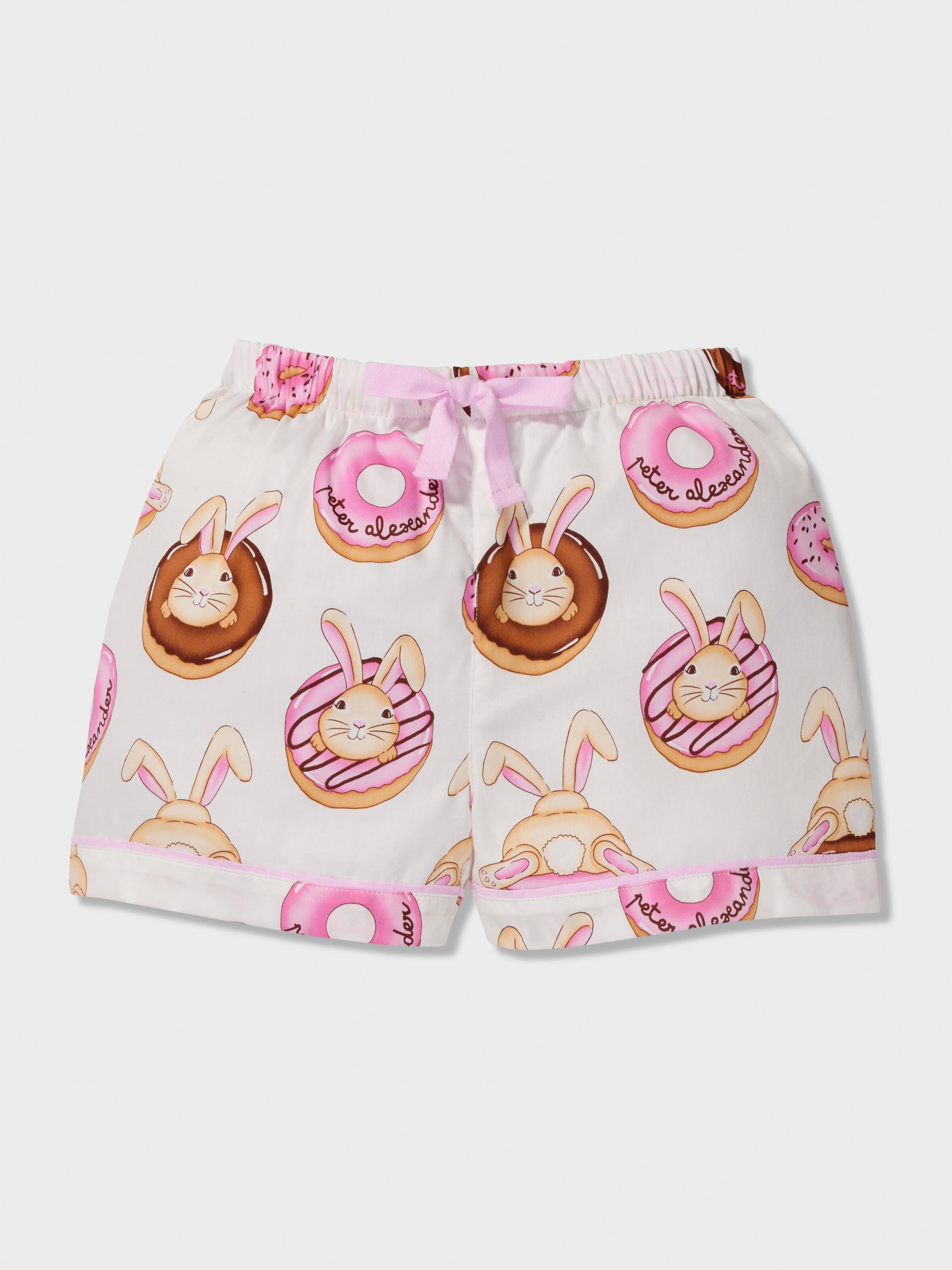 Jnr Girls Pink Doughnut Pj Set
