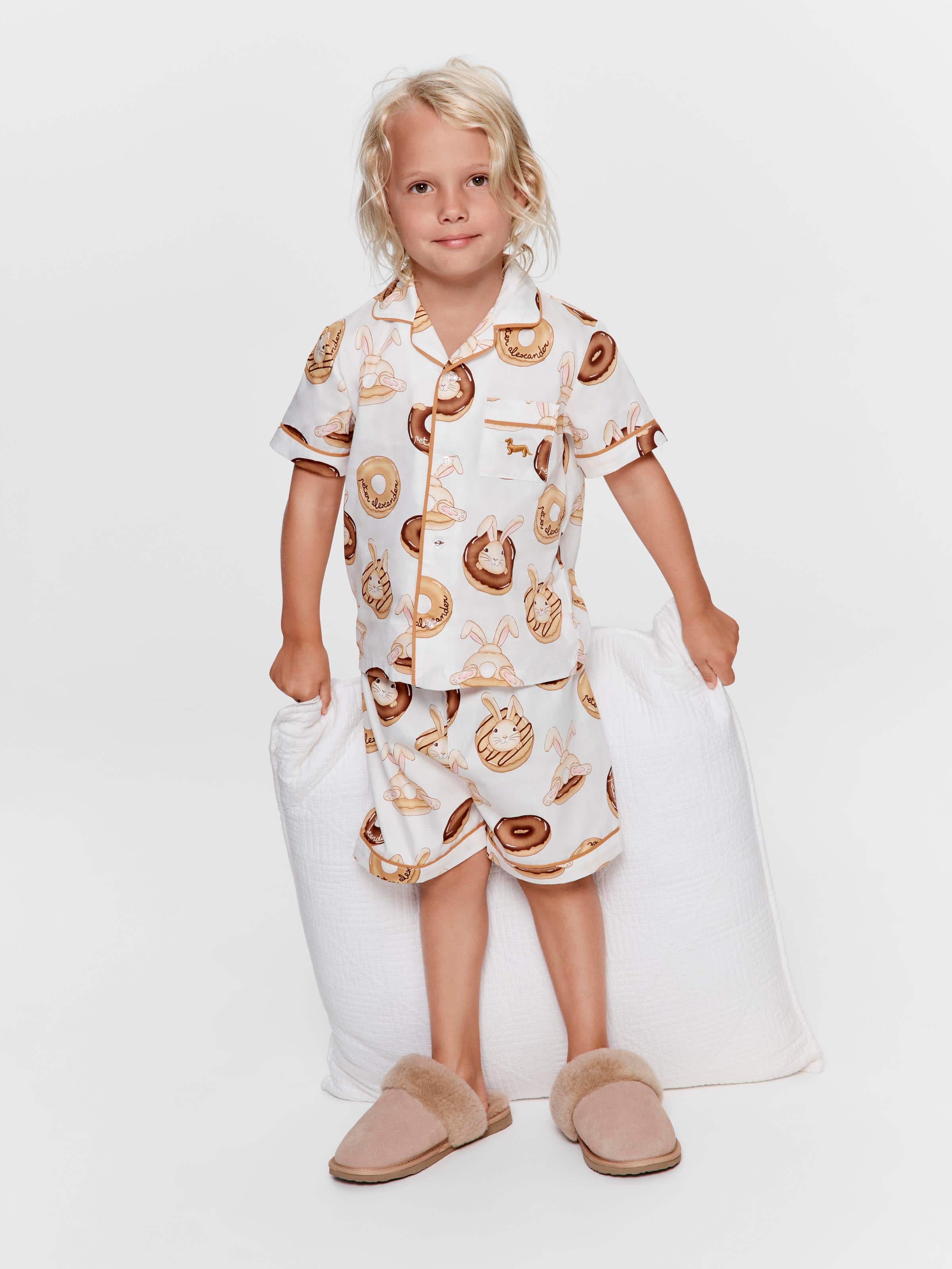 Jnr Kids Caramel Doughnut Pj Set