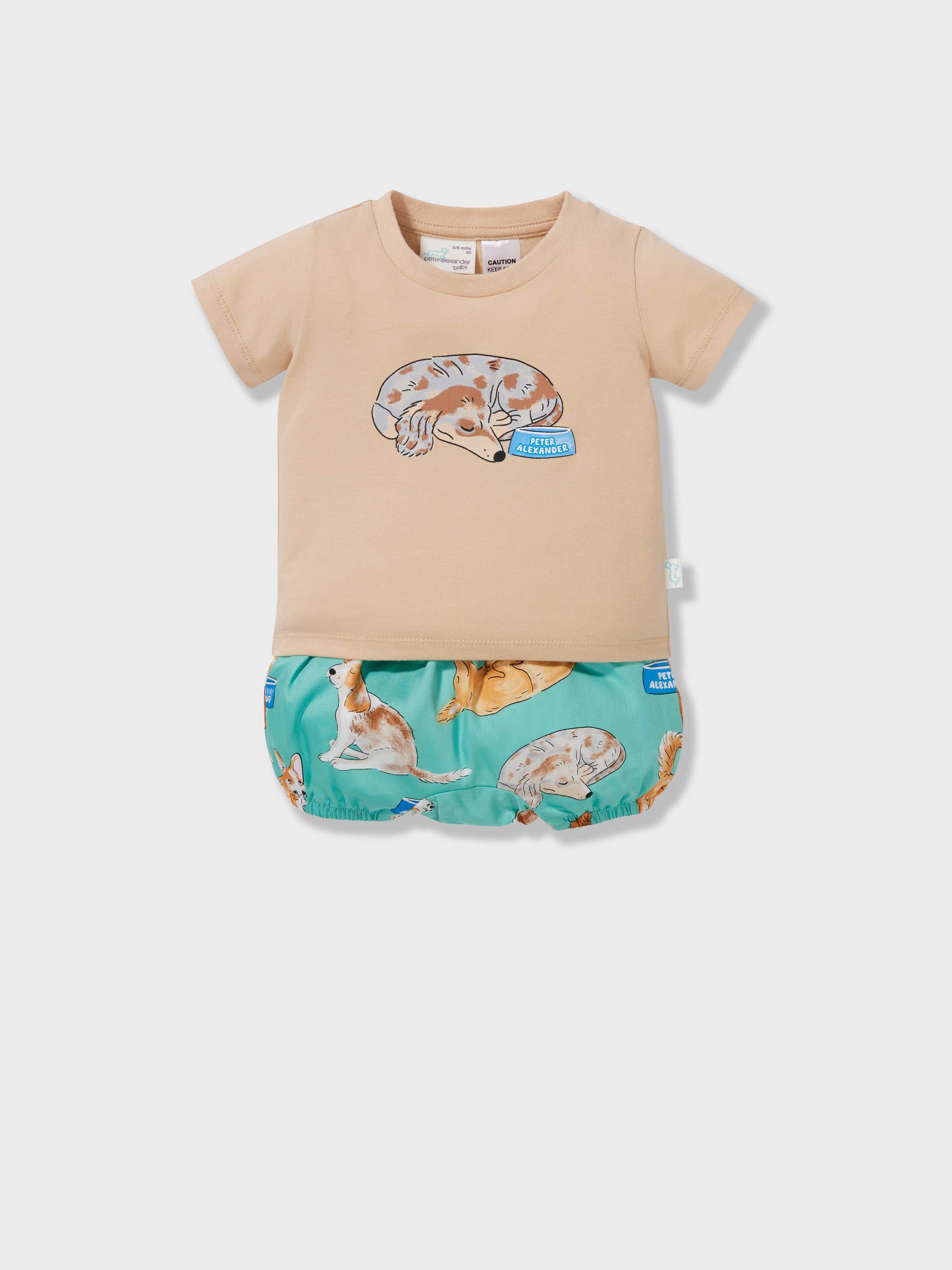 Baby Sleepy Pup Short Pj Set