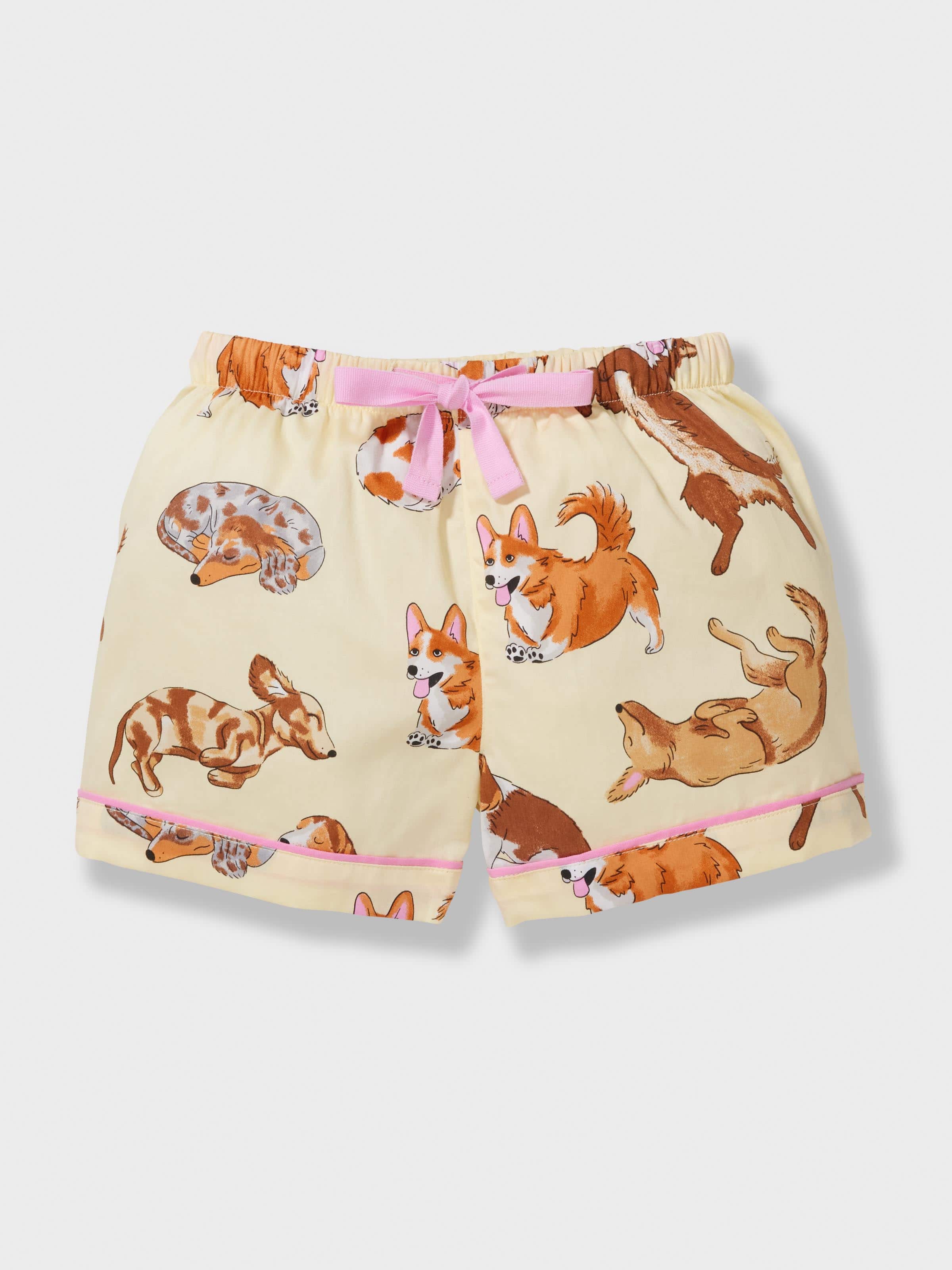 Jnr Girls Sleepy Pup Short Pj Set