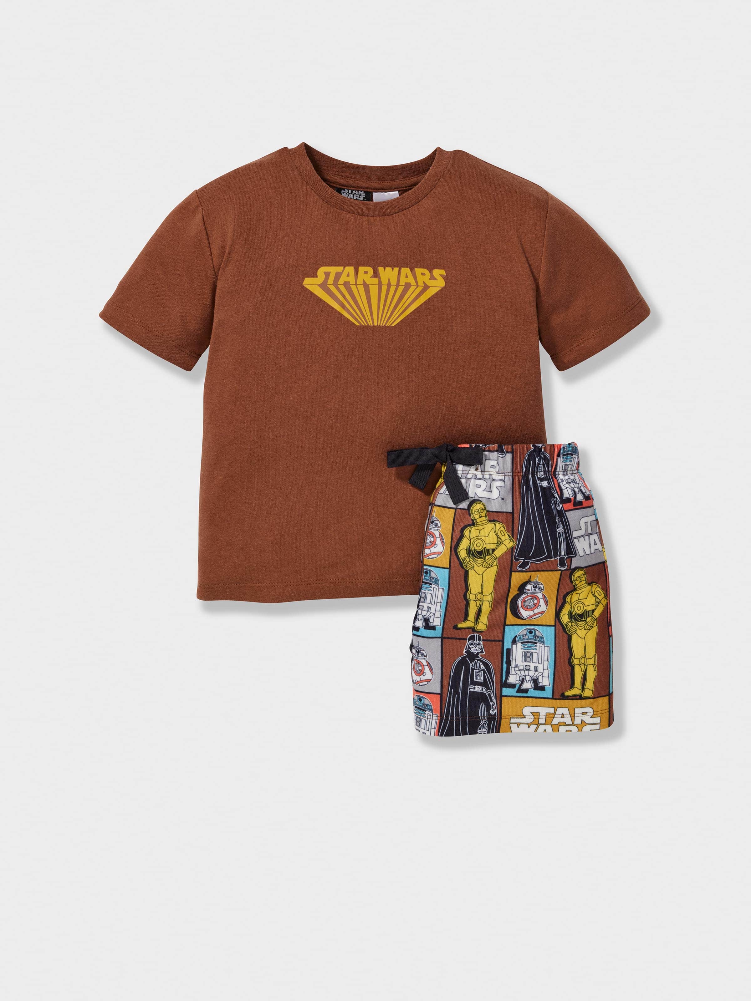 Jnr Boys Retro Star Wars Short Pj Set