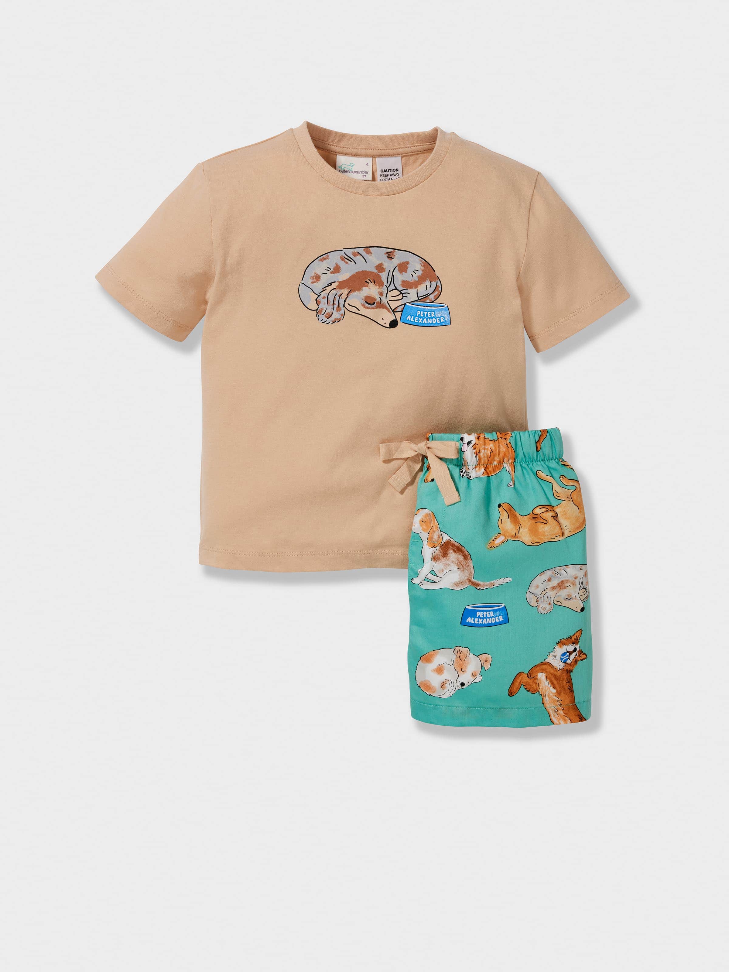 Jnr Boys Sleepy Pup Short Pj Set