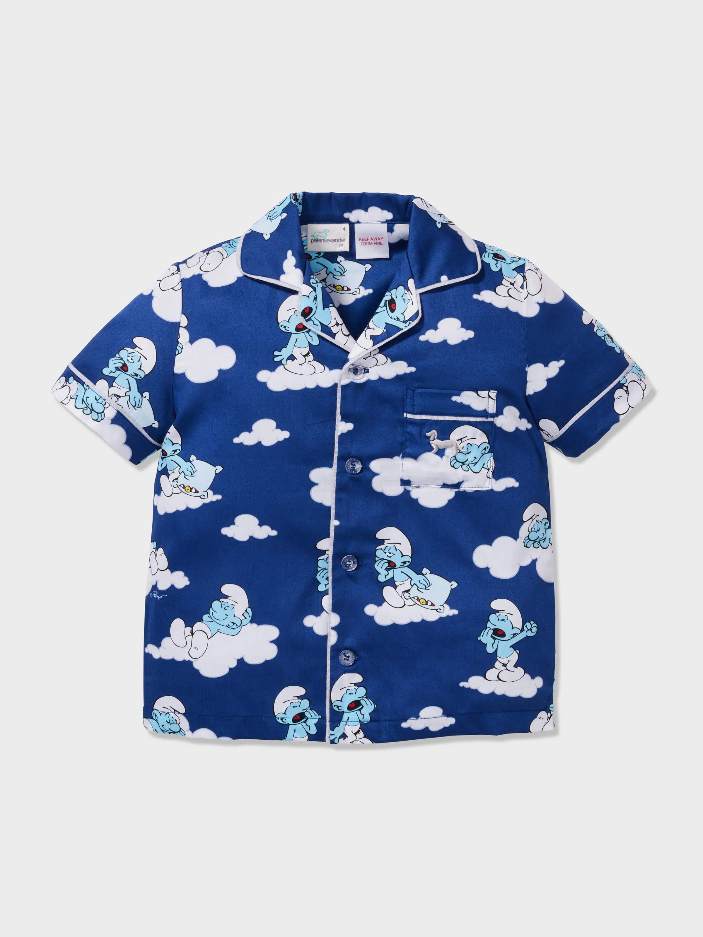 Image for Kids Cloud Smurf Classic Shortie Pj Set from Peter Alexander