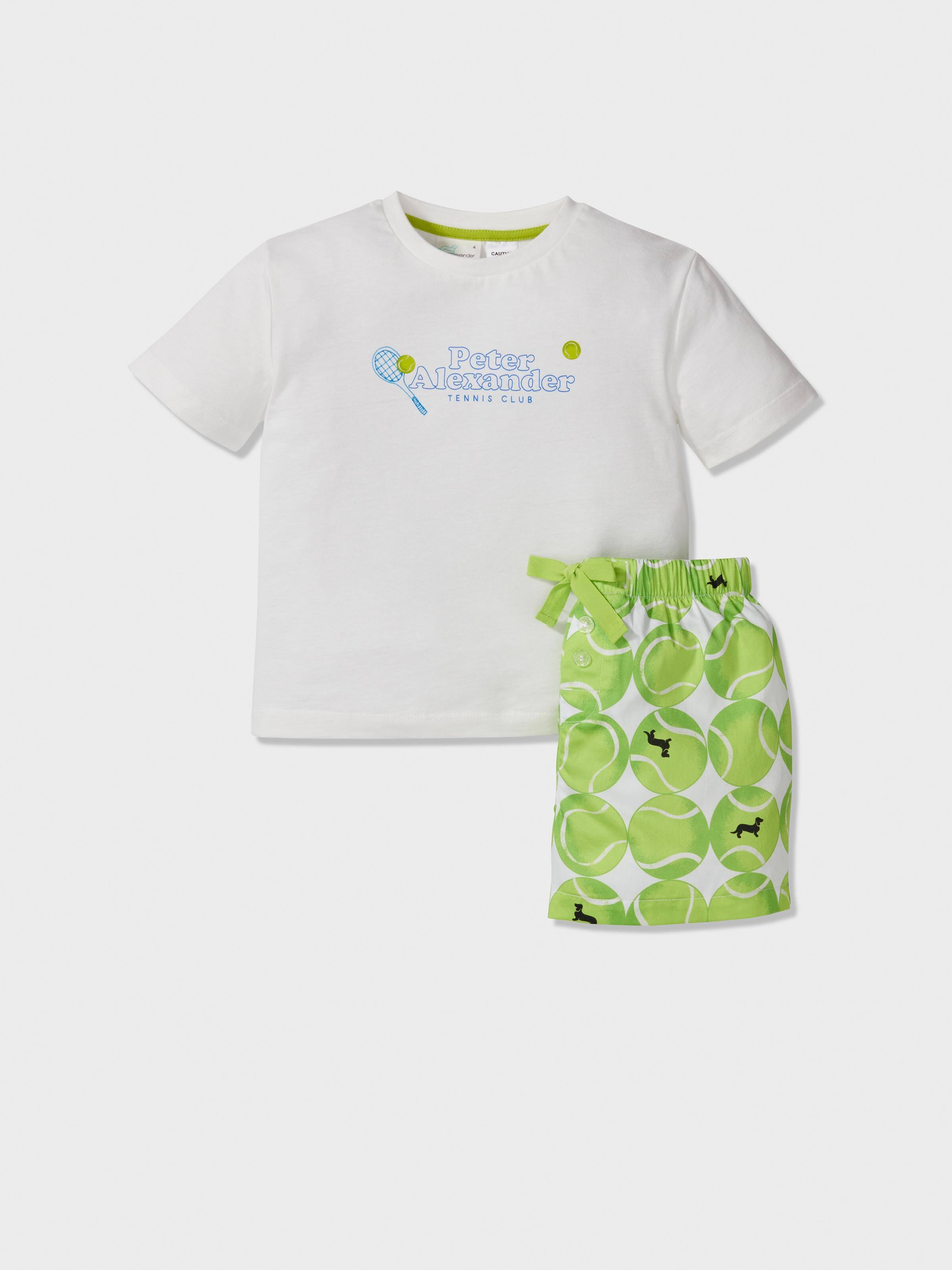 Image for Jnr Boys Tennis Short Pj Set from Peter Alexander