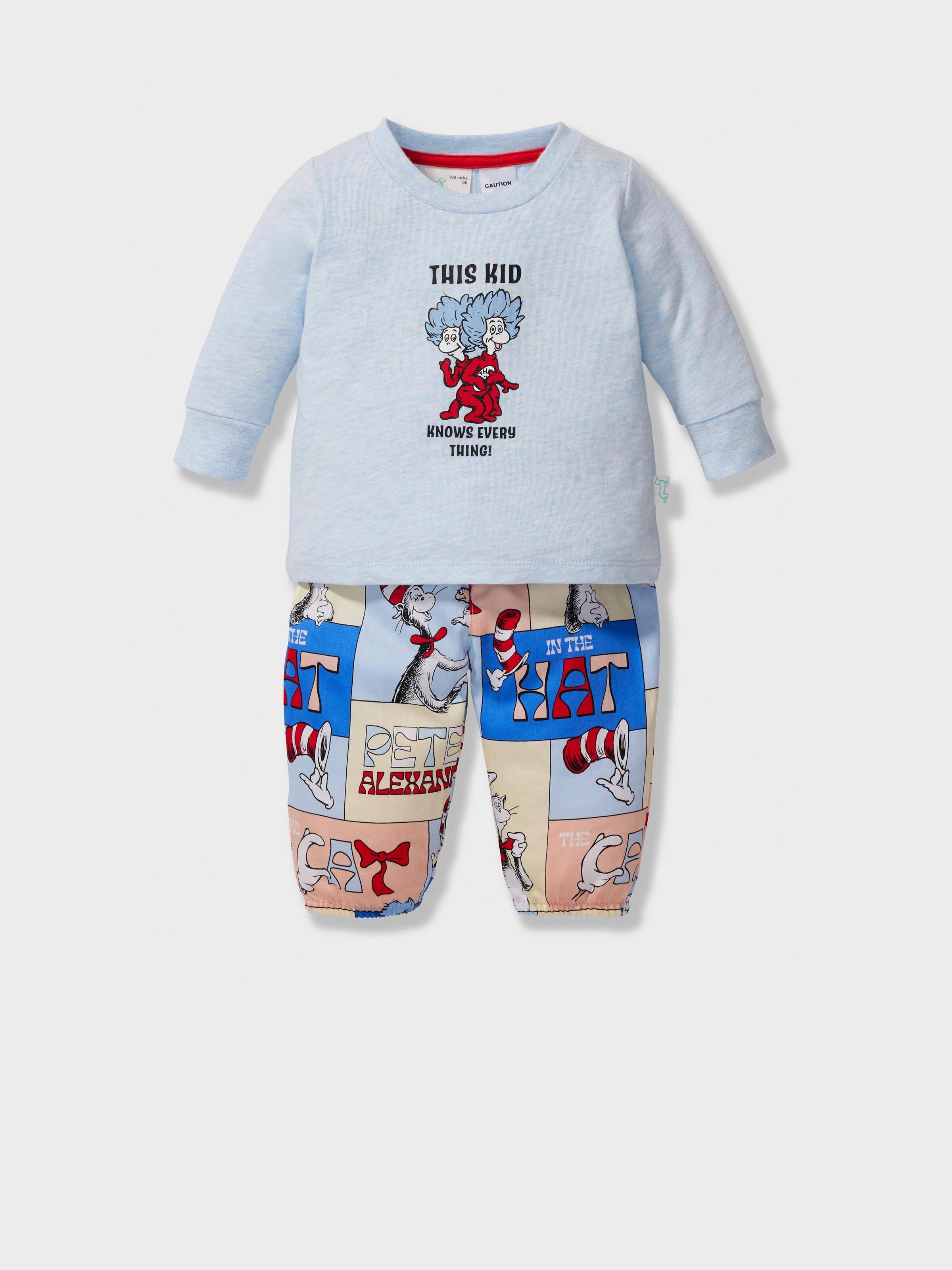 Baby Cat In The Hat Long Pj Set