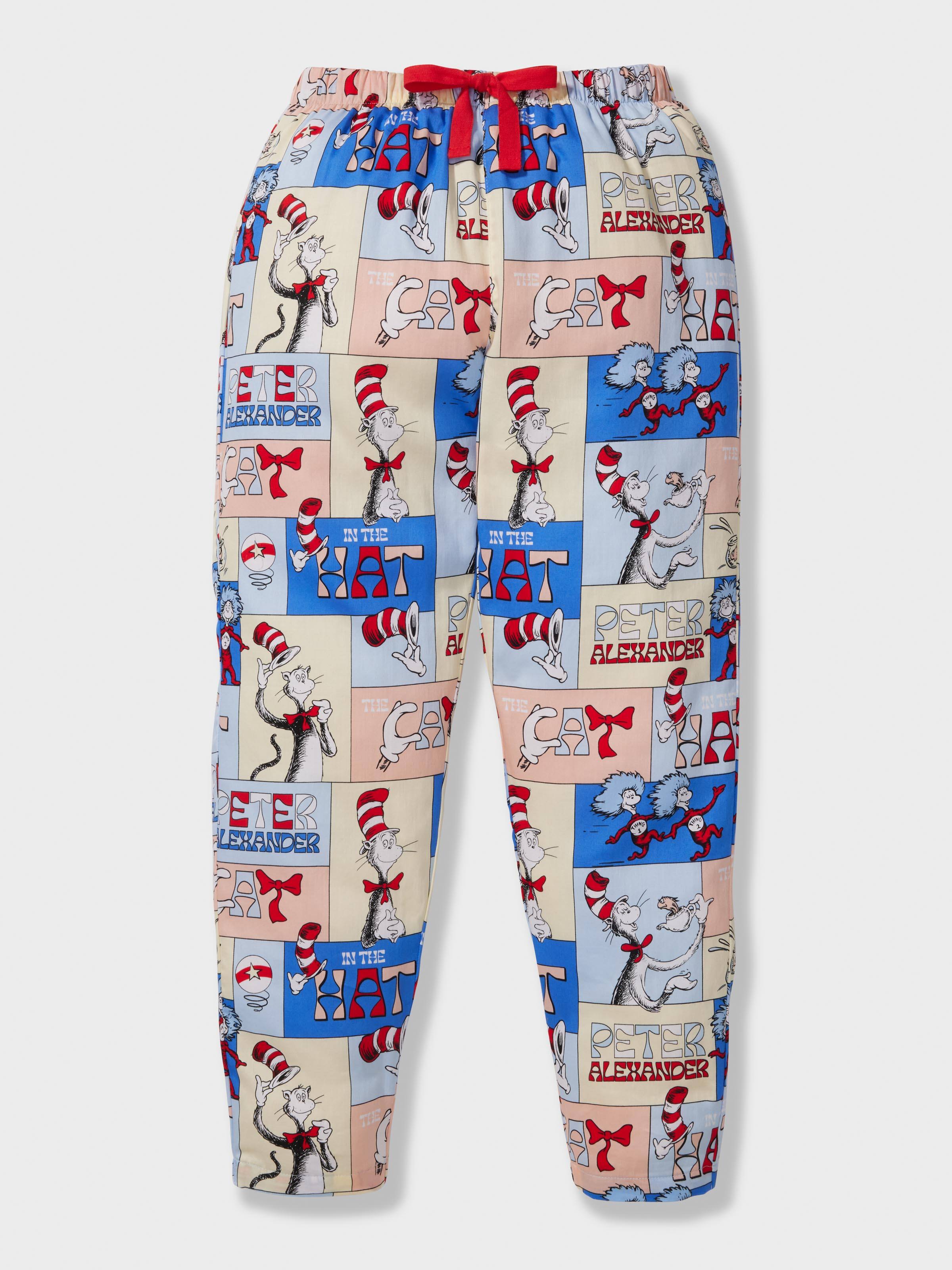 Kids Cat In The Hat Long Pj Set