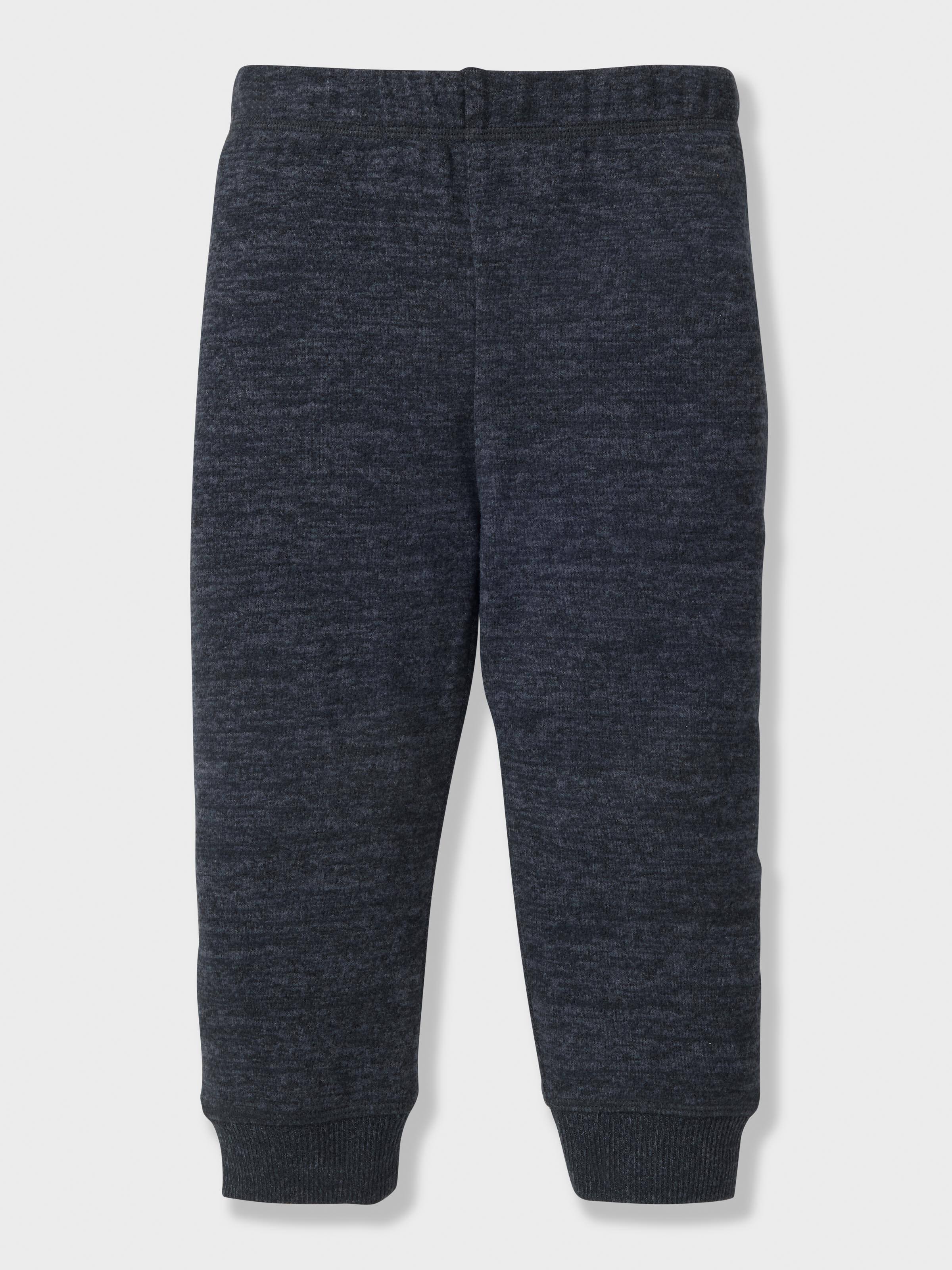 Baby Charcoal Plush Long Pj Set