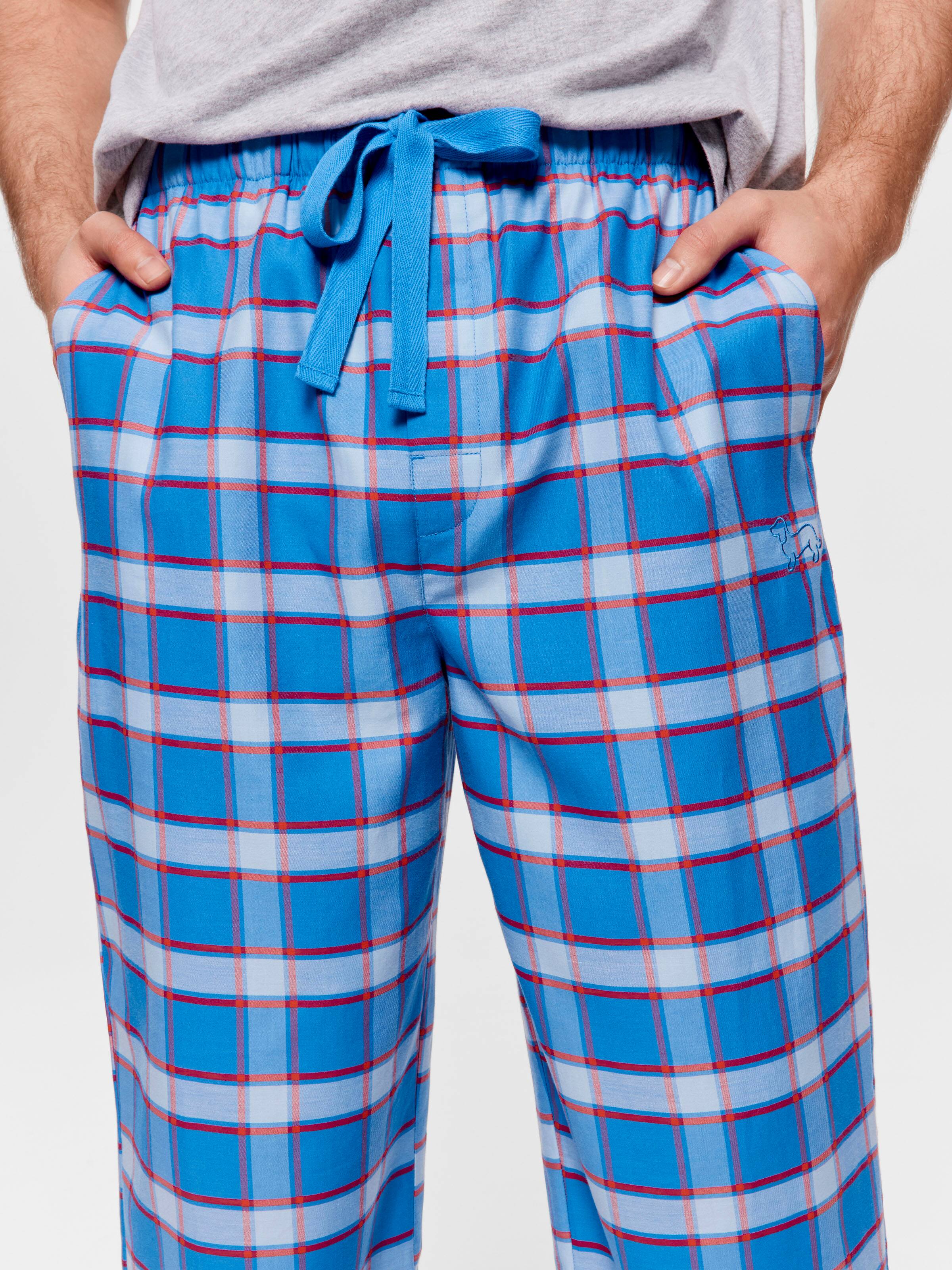 Blue Check Pj Bottom