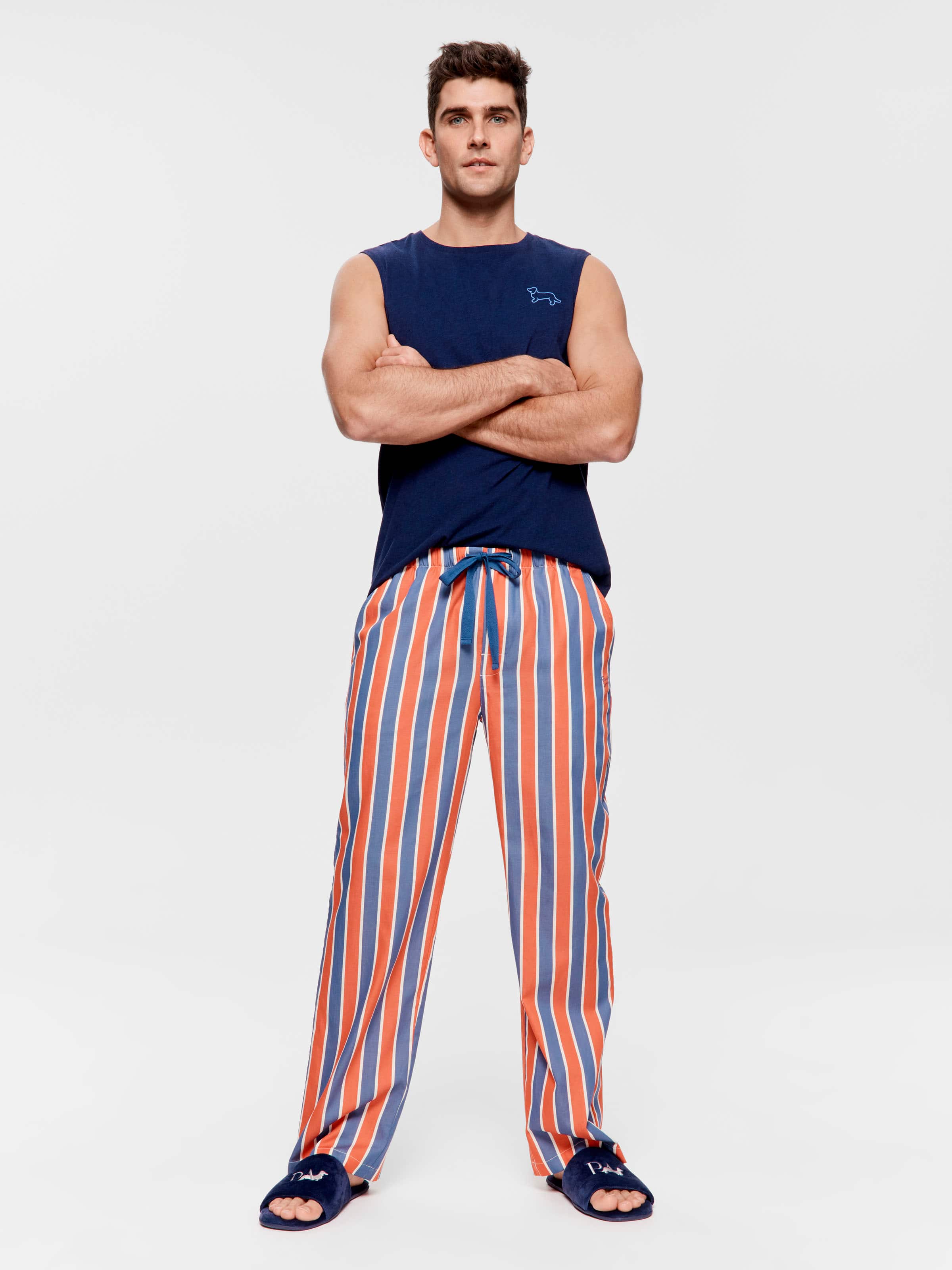Classic Orange Stripe Pj Bottom