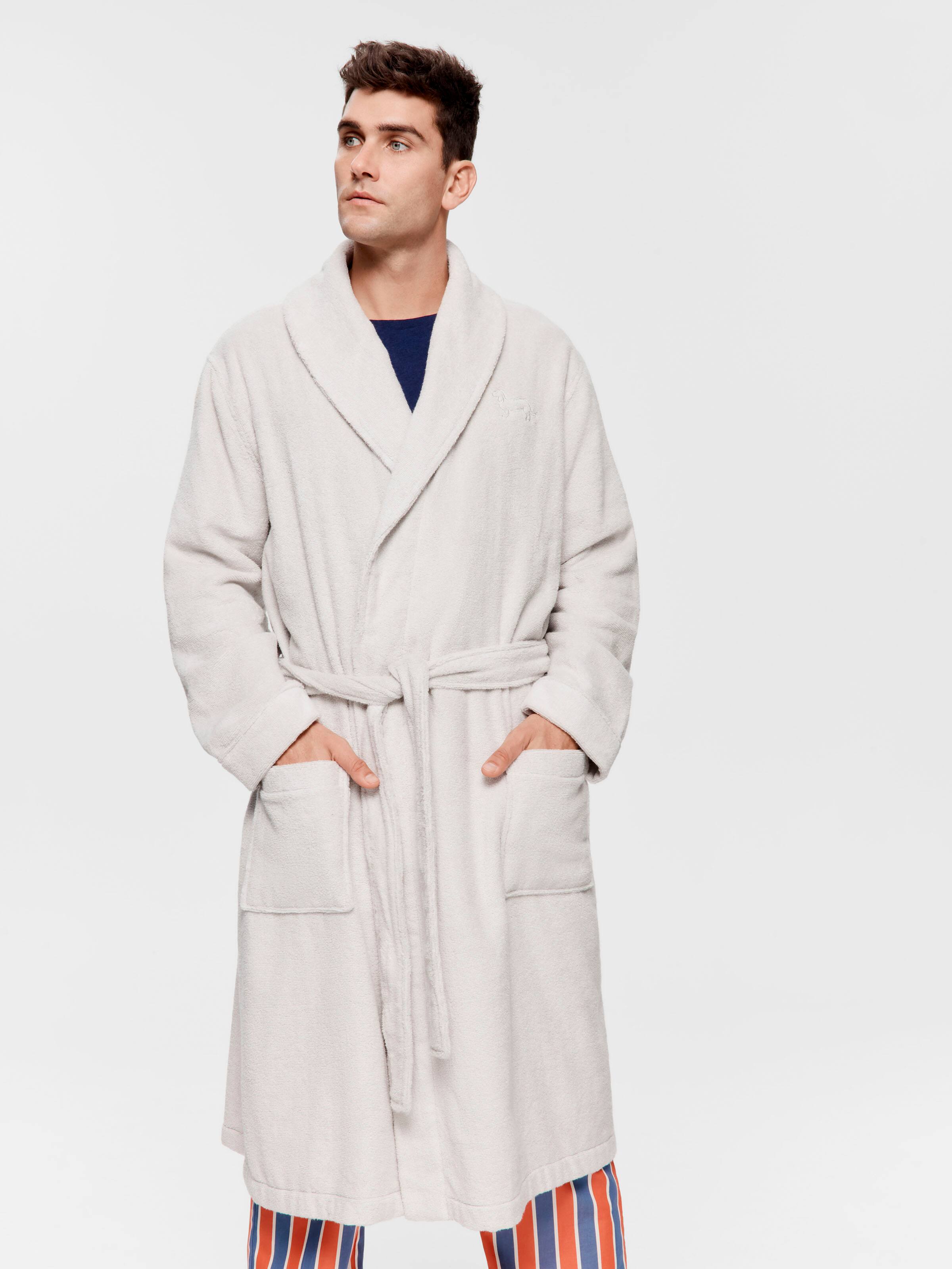 Grey Toweling Gown