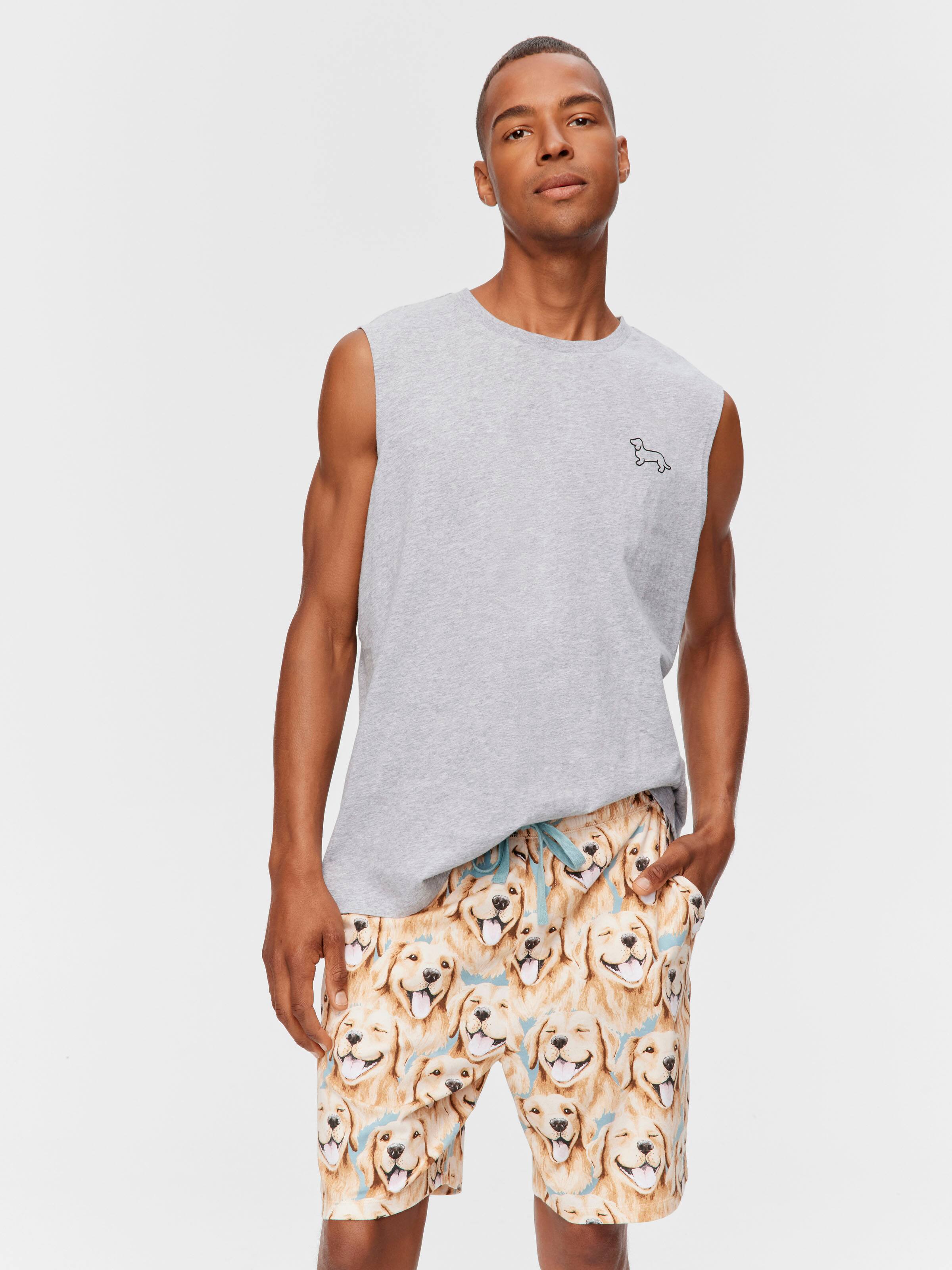 Golden Retriever Cut Of Sweat Short