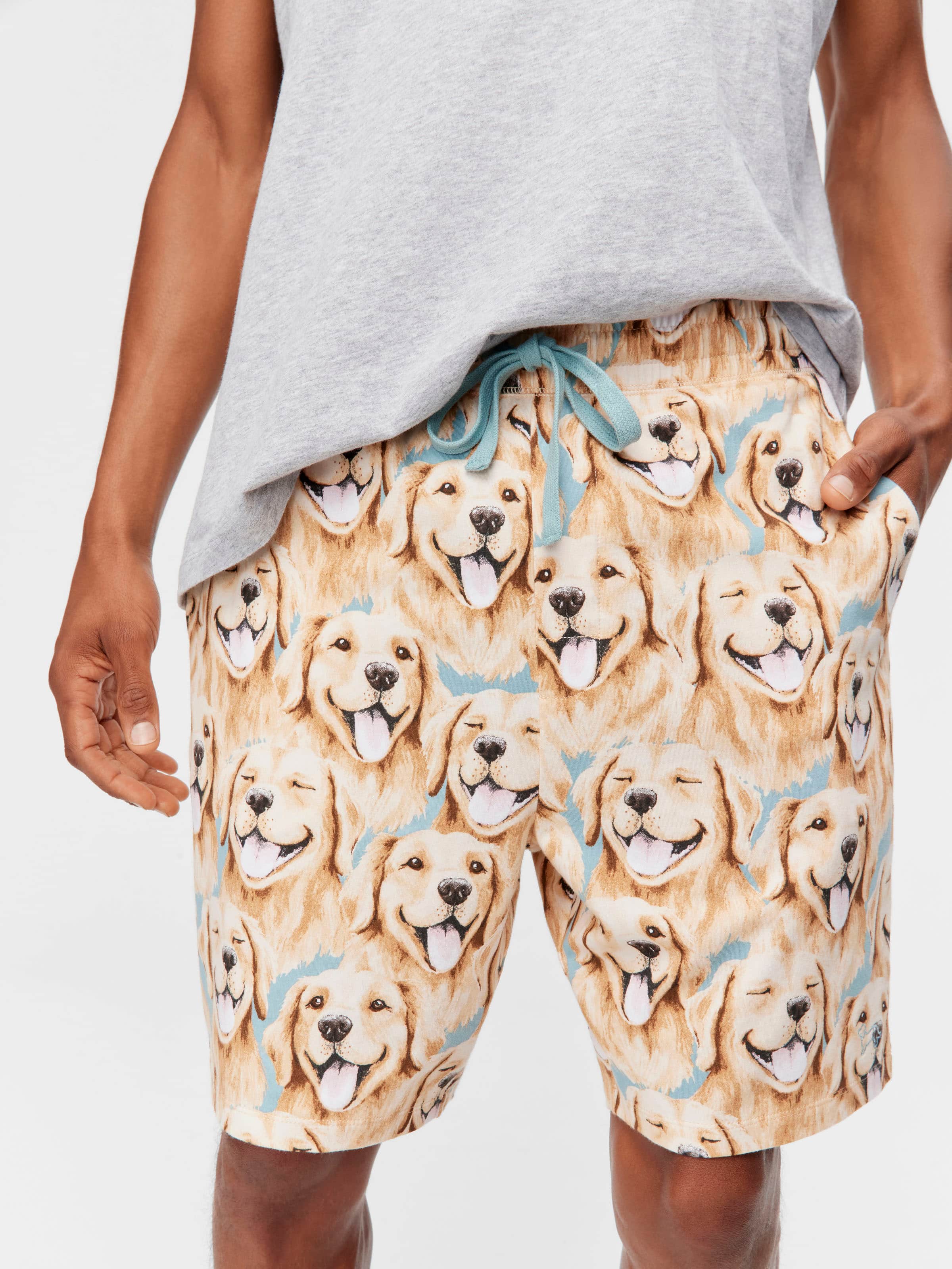 Golden Retriever Cut Of Sweat Short