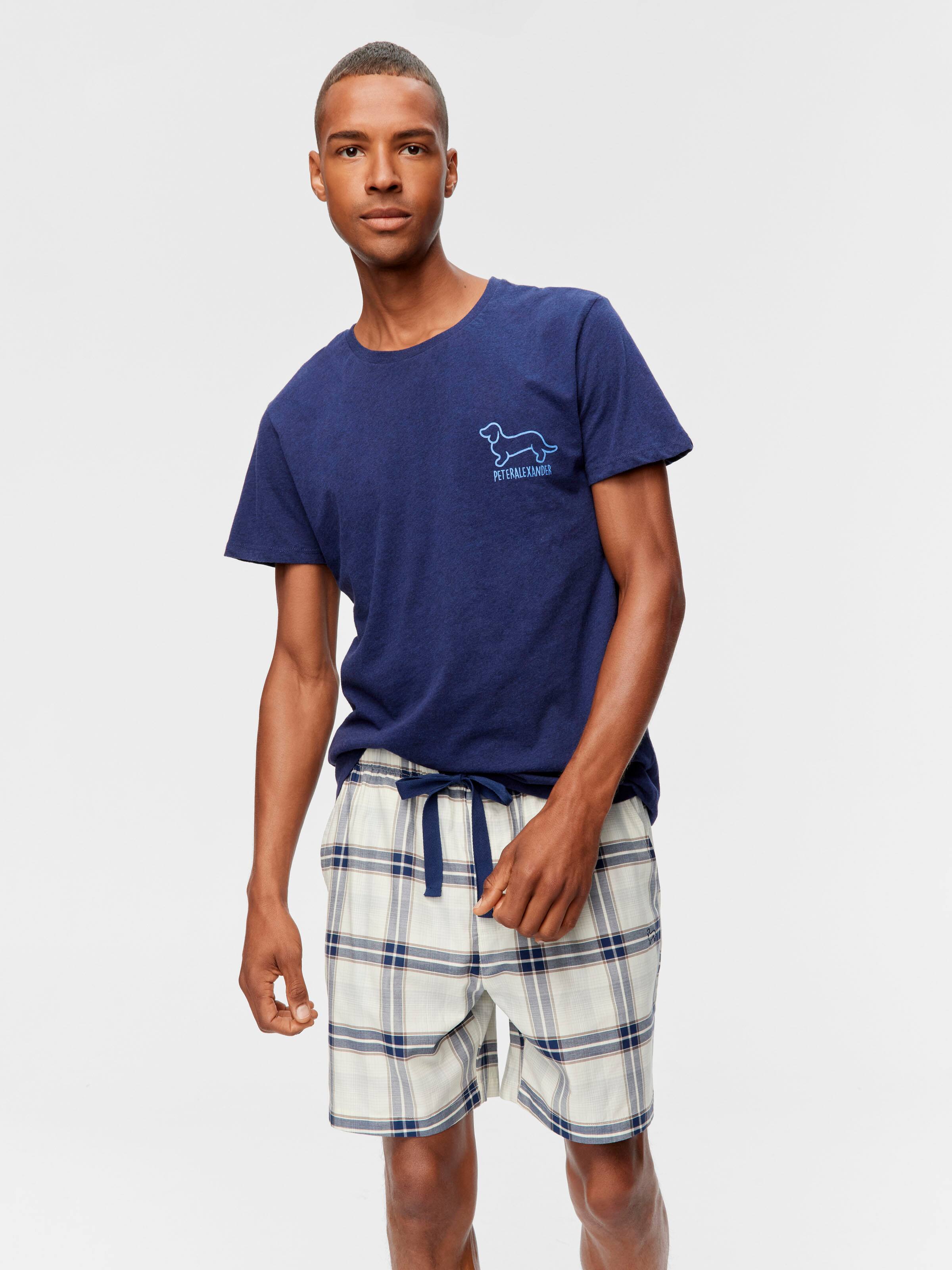 Cream Check 100% Cotton Mid Short