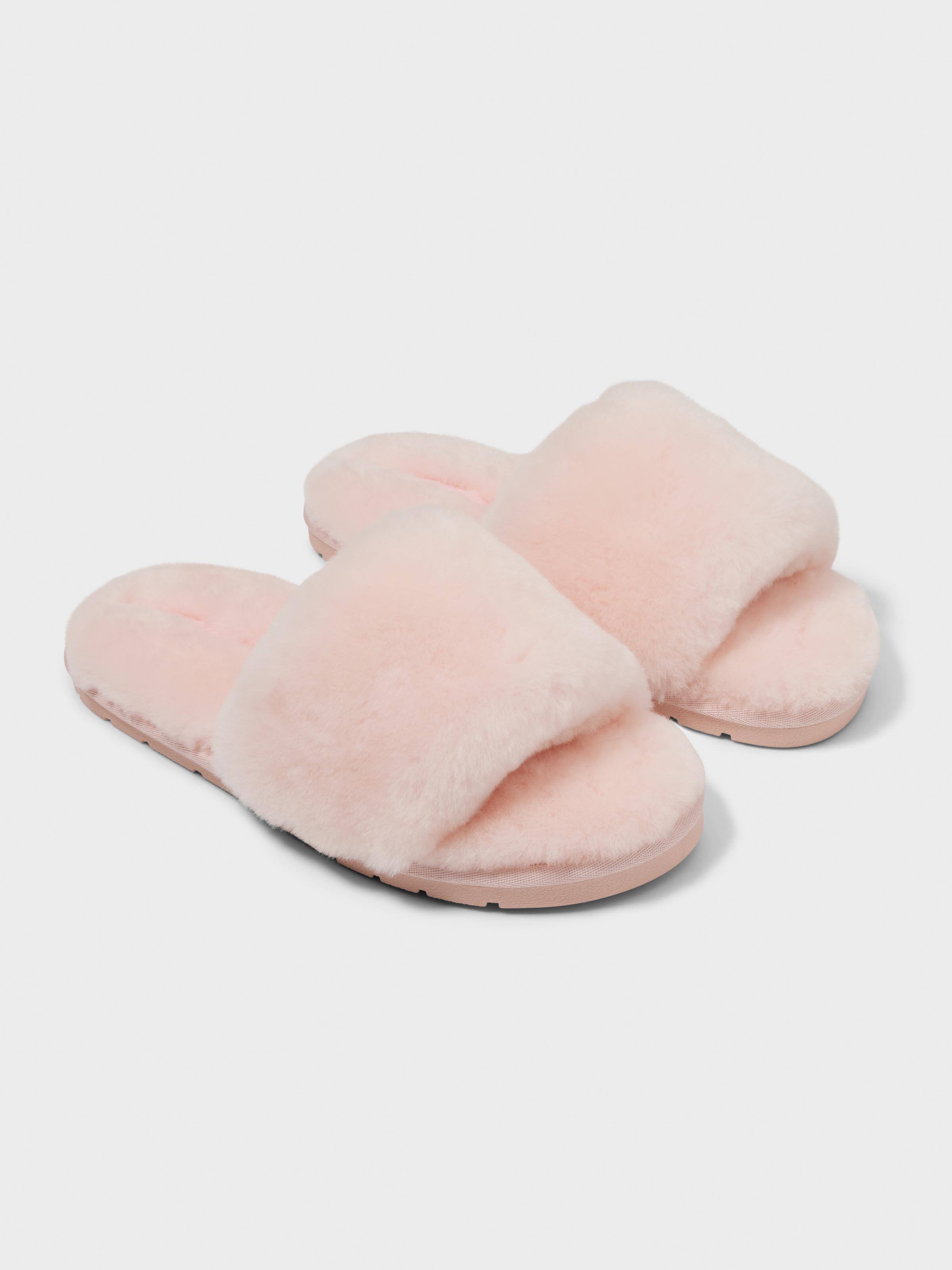 Wooly Sheepskin Slide