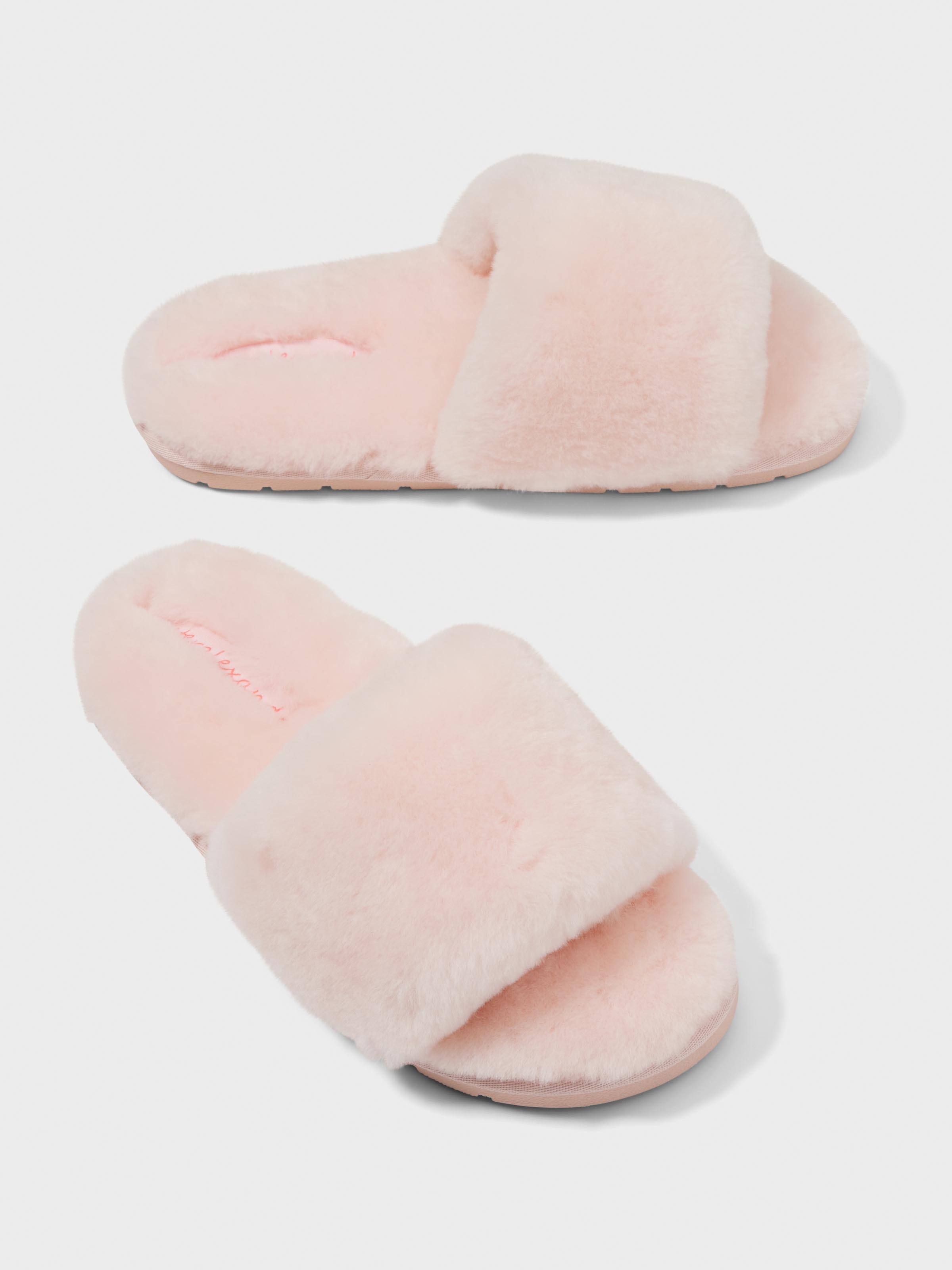 Wooly Sheepskin Slide