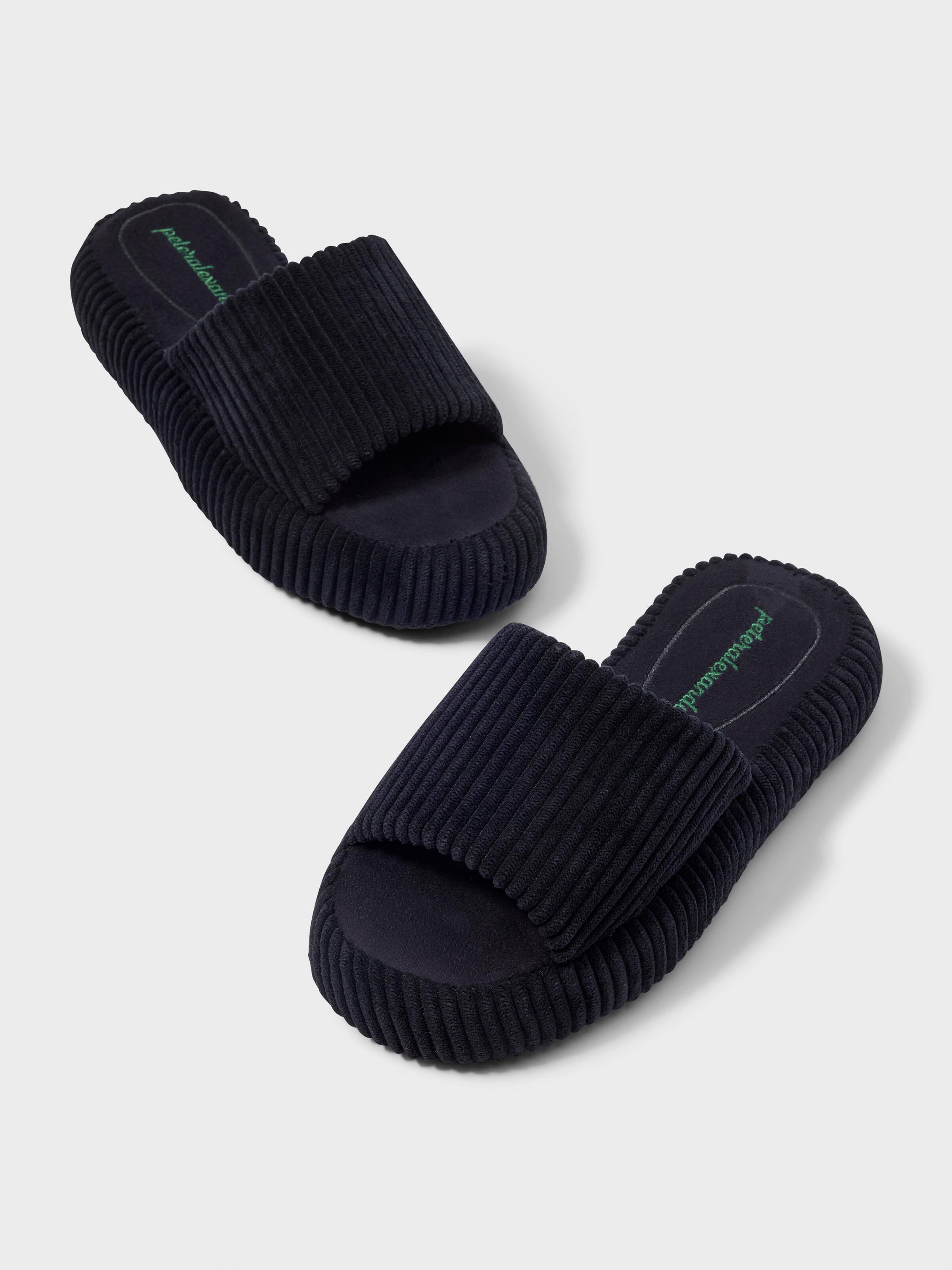 Velour Platform Slide