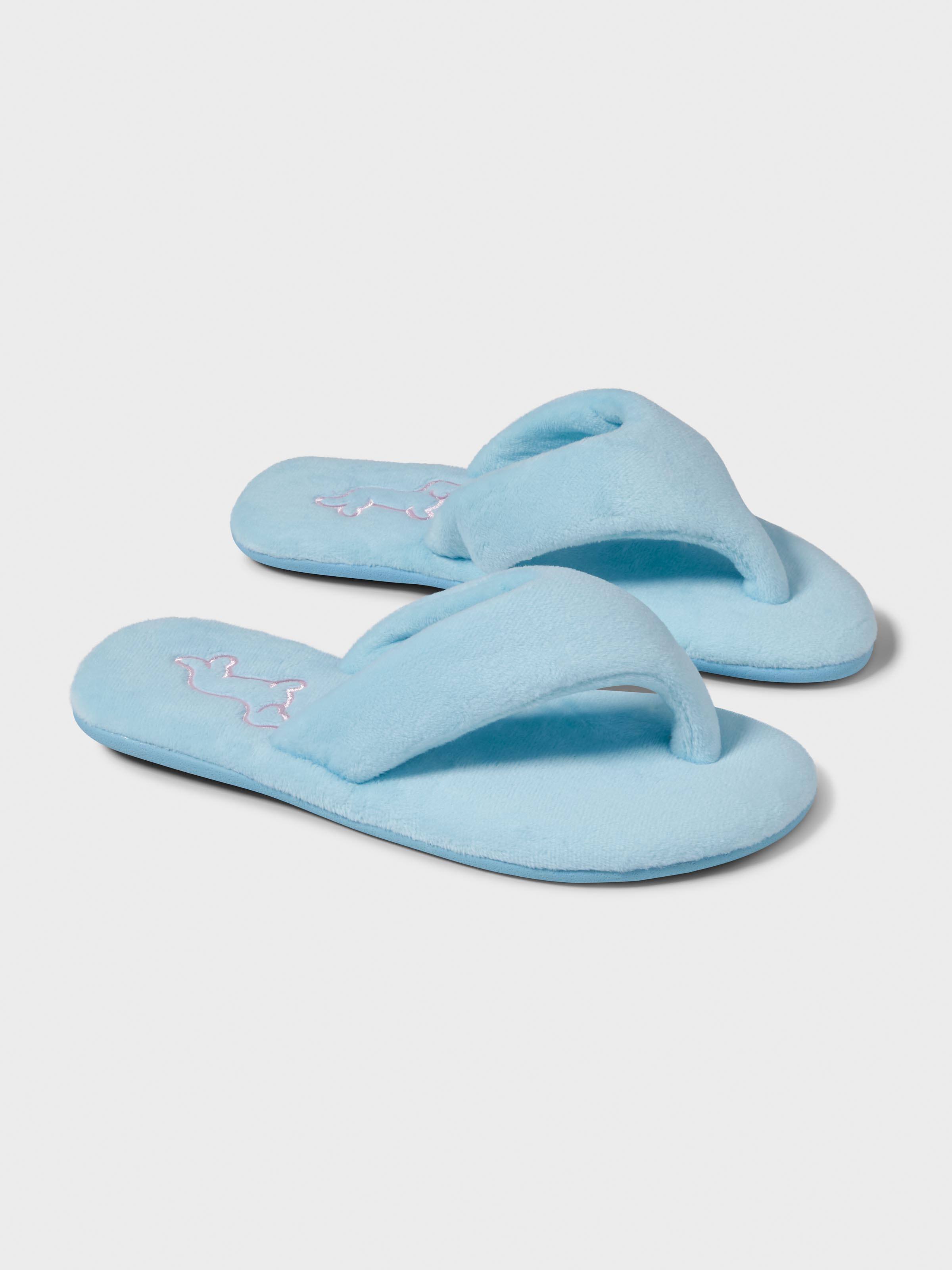 Blue Plush Penny Thong