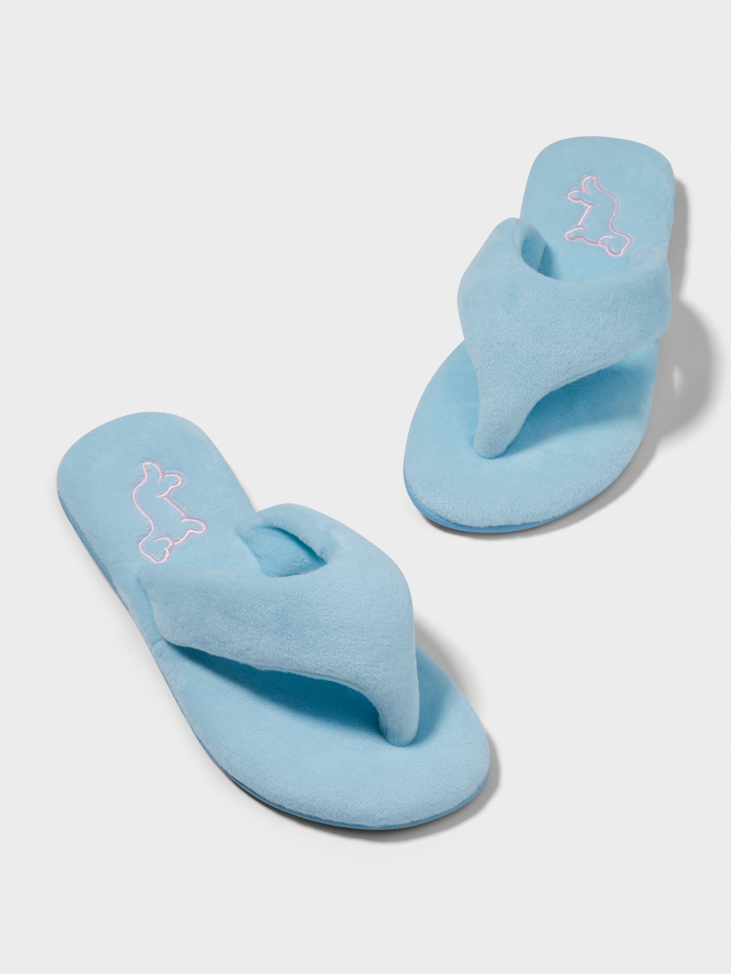 Blue Plush Penny Thong