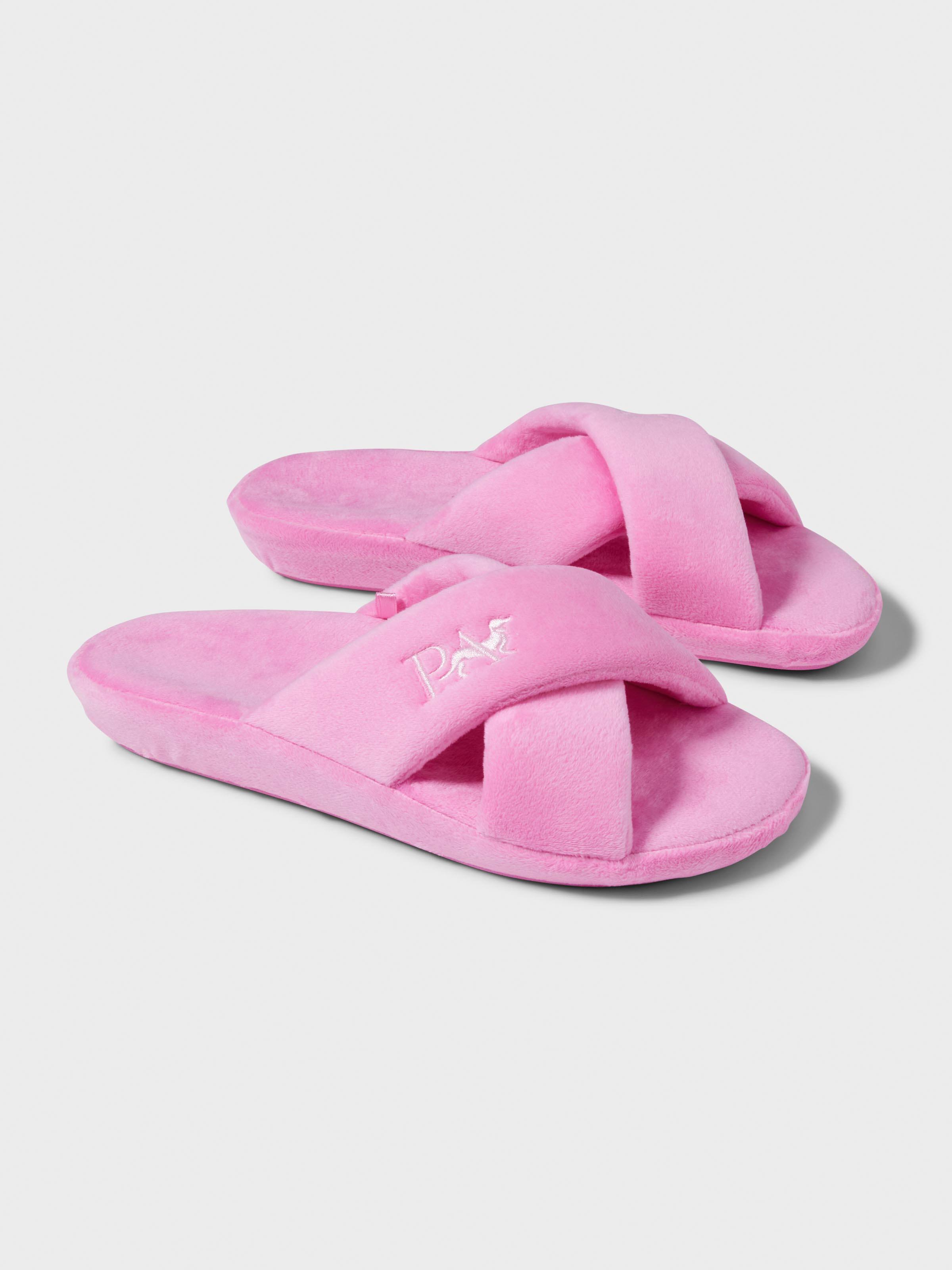 Pink Plush Cross Over Slide