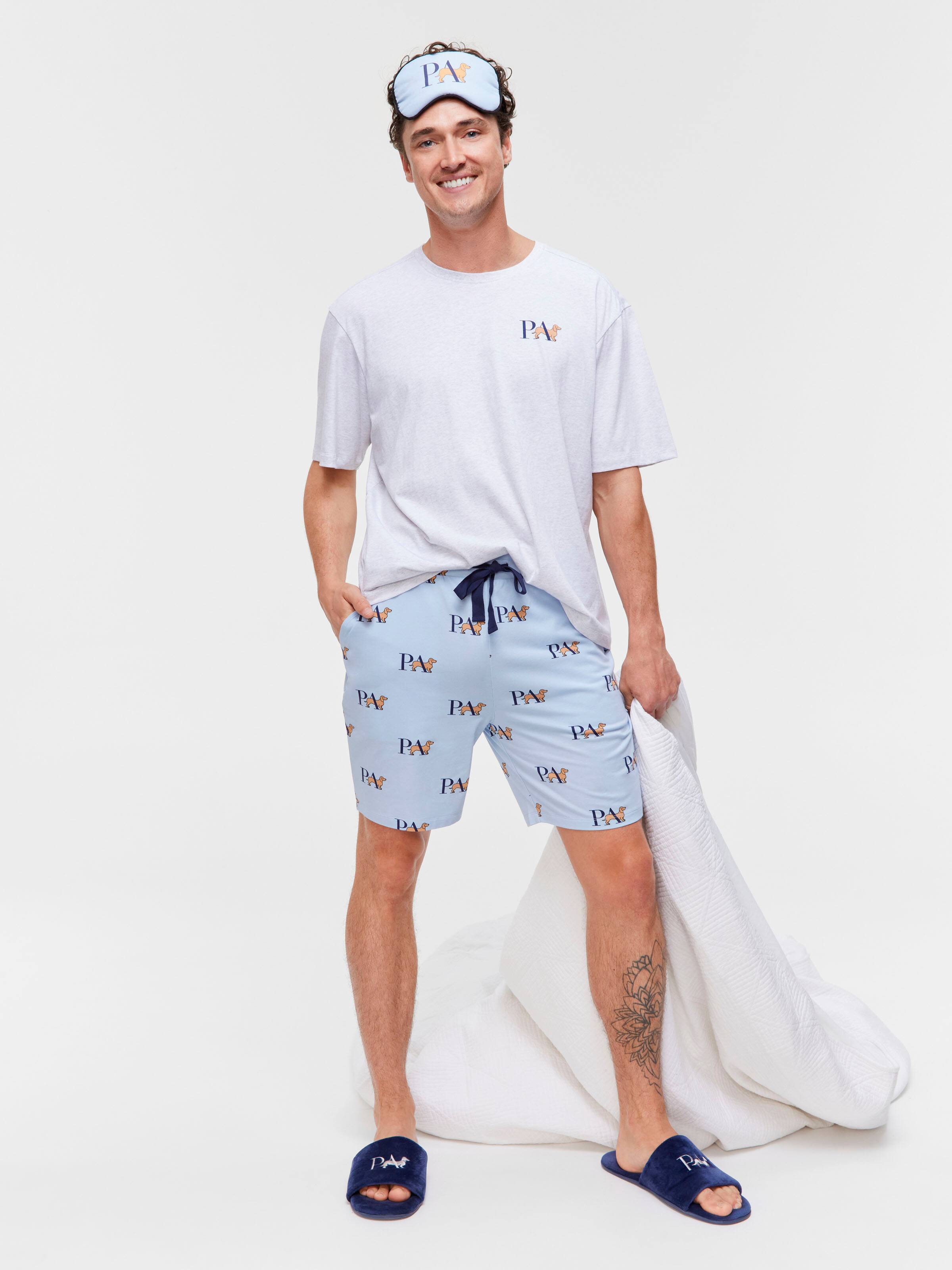 P.A Logo Heritage Knit Shortie Pj Set