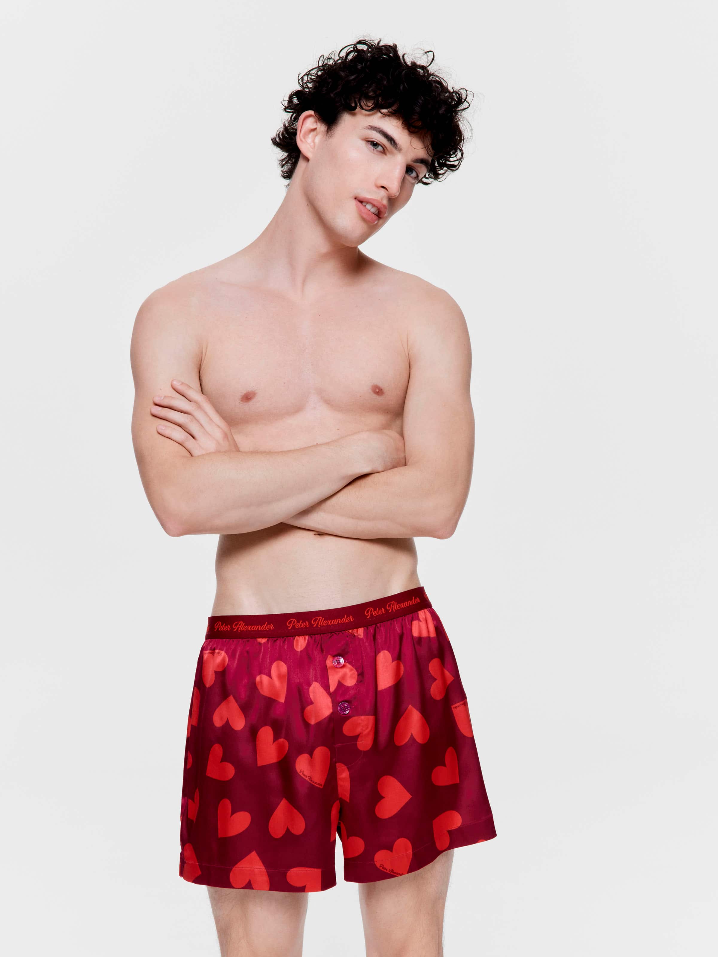 Satin Heart Boxer Short